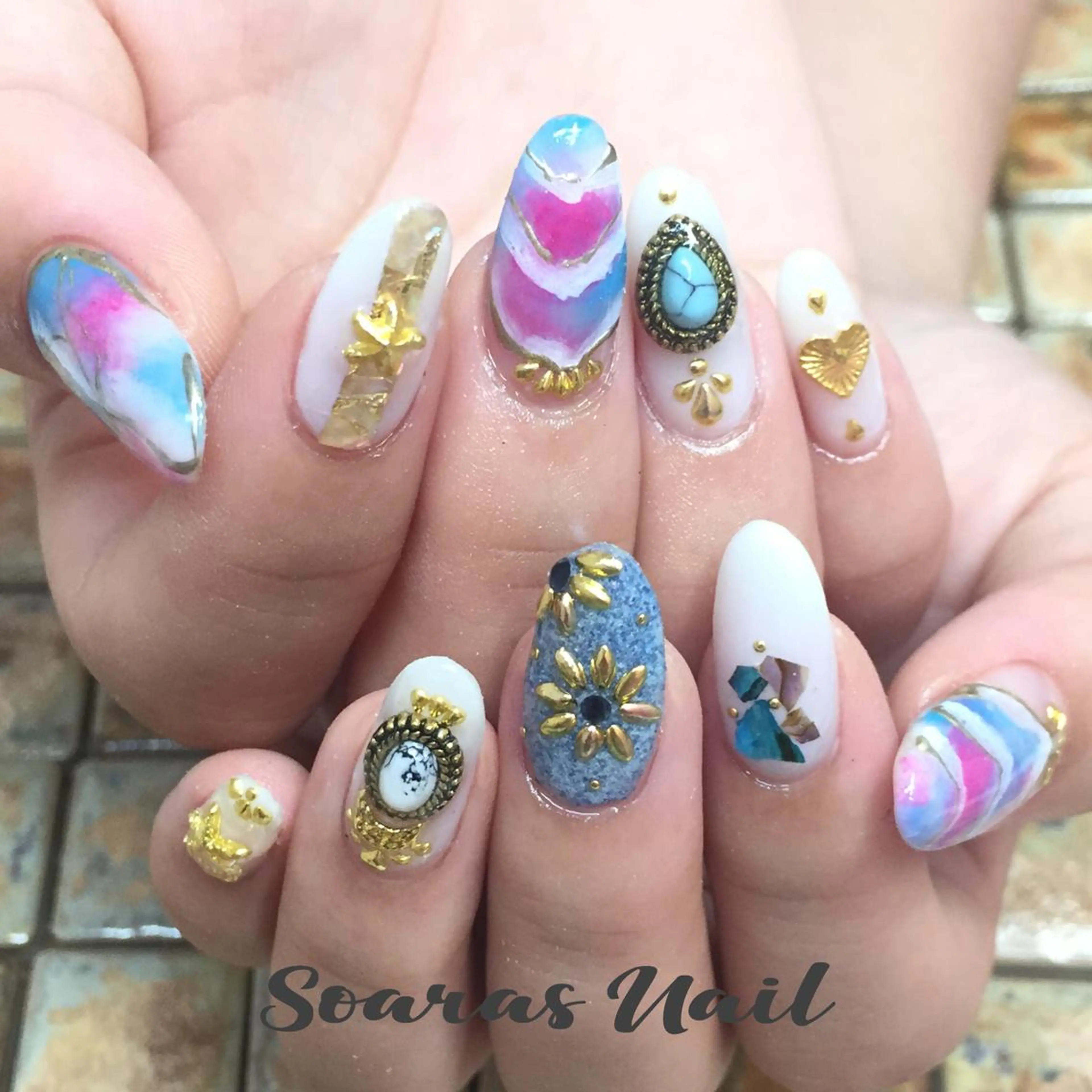 ネイル ジェルネイル soaras nailのネイルデザイン