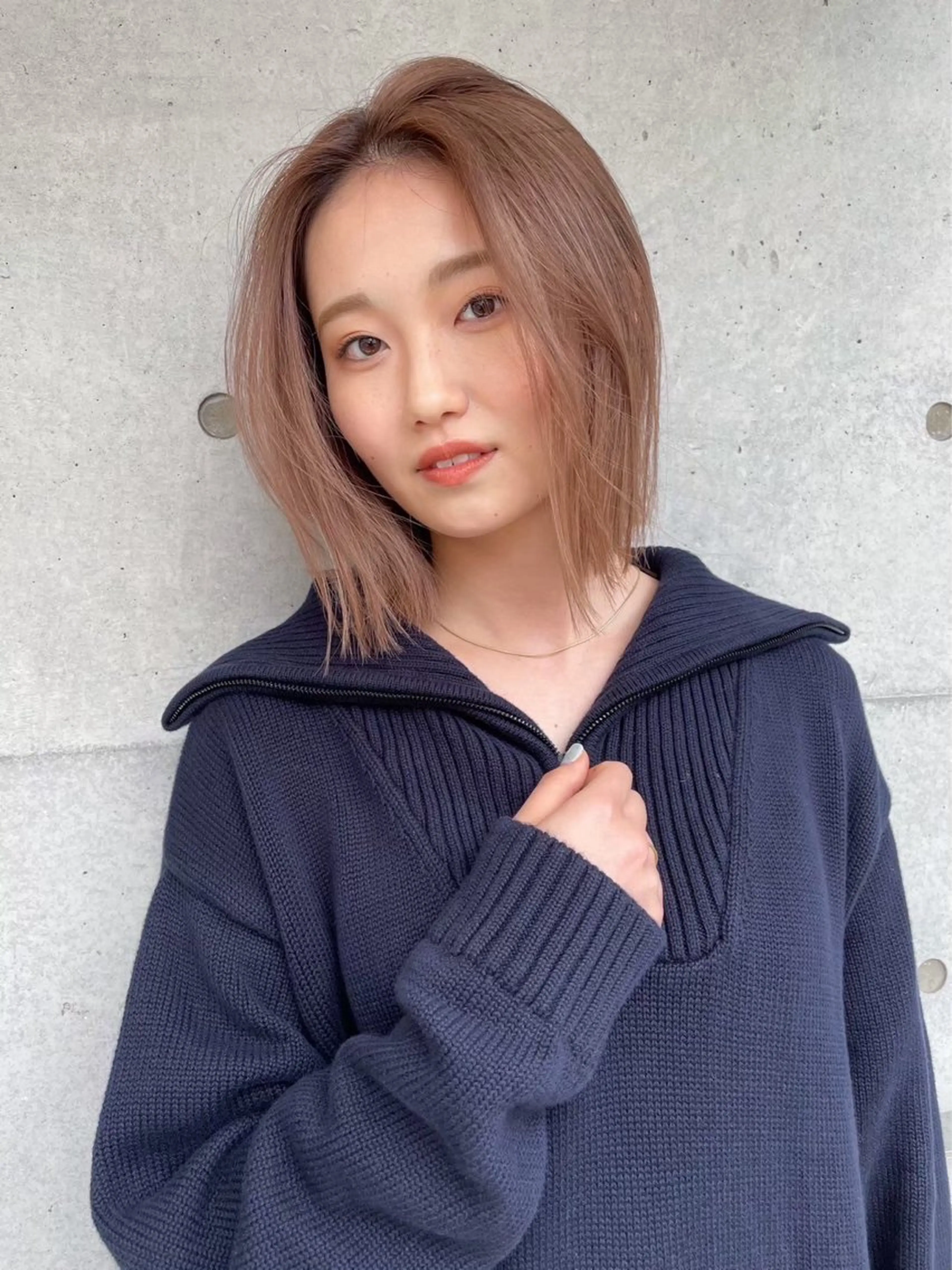 ミディアム カラー ヘアカラー ness ネスのヘアスタイル