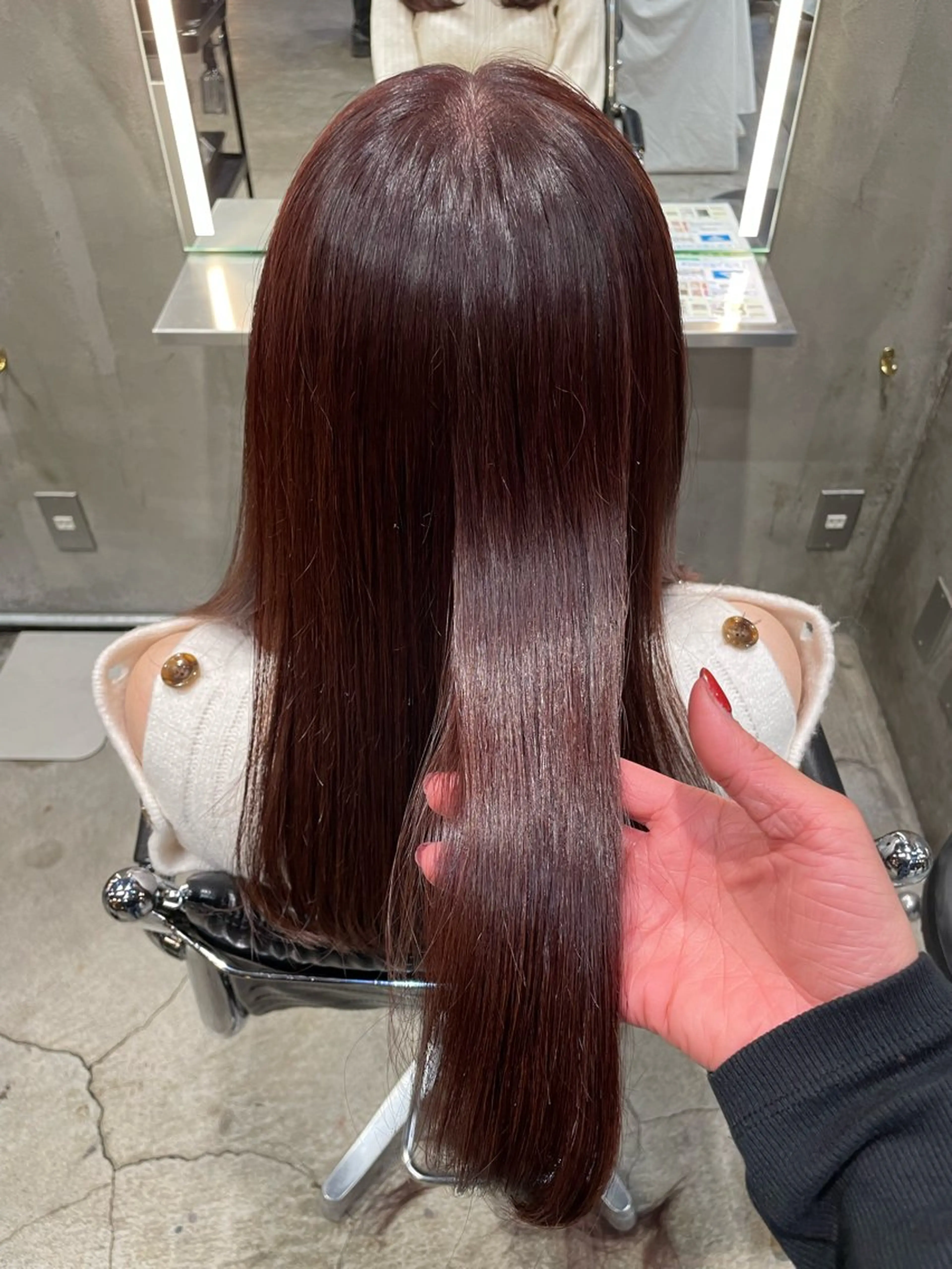 ロング カラー パーマ ヘアアレンジ カット ヘアカラー トリートメント レイヤー/ 透明感カラー/マドカのヘアスタイル