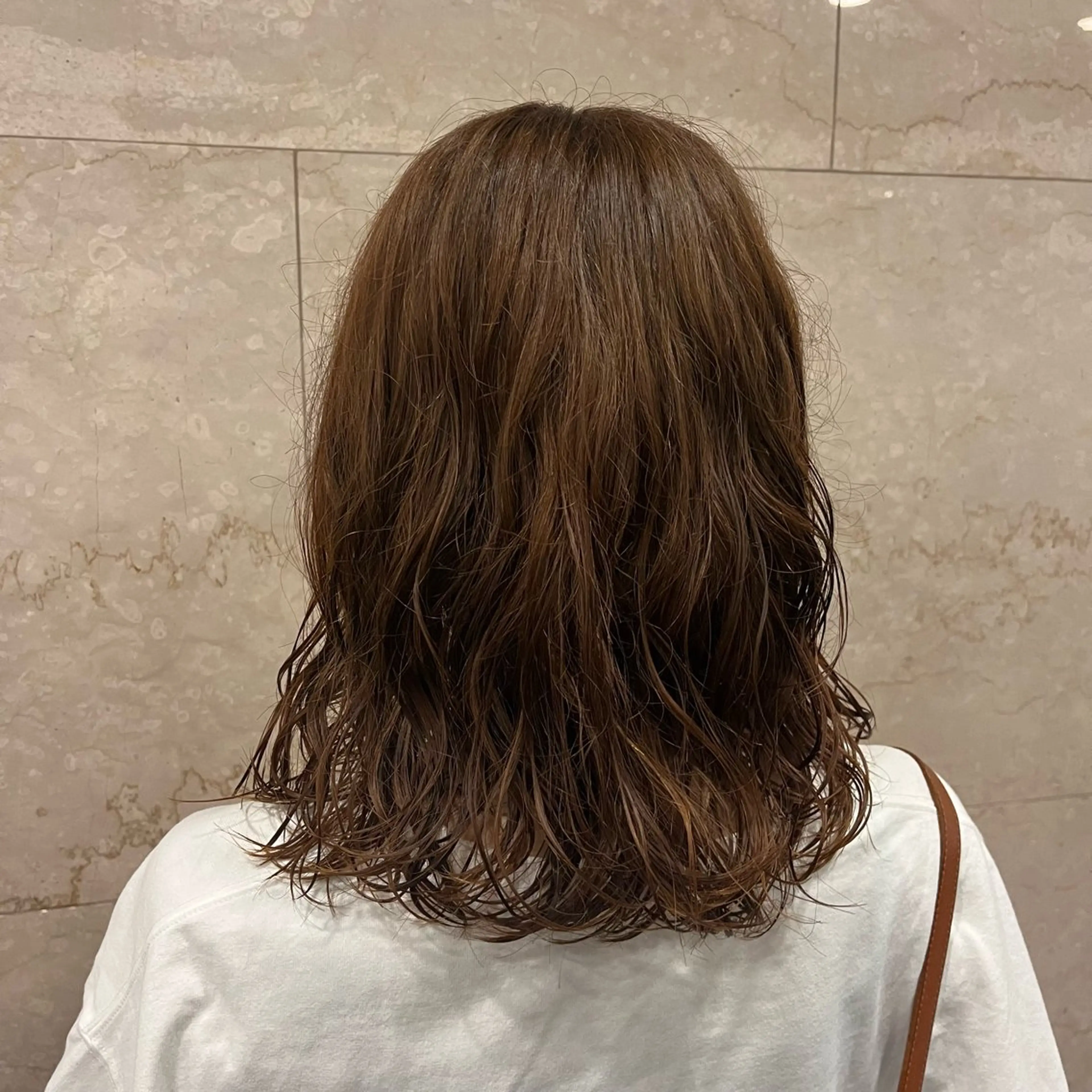 ミディアム パーマ 太田 渚遊のヘアスタイル