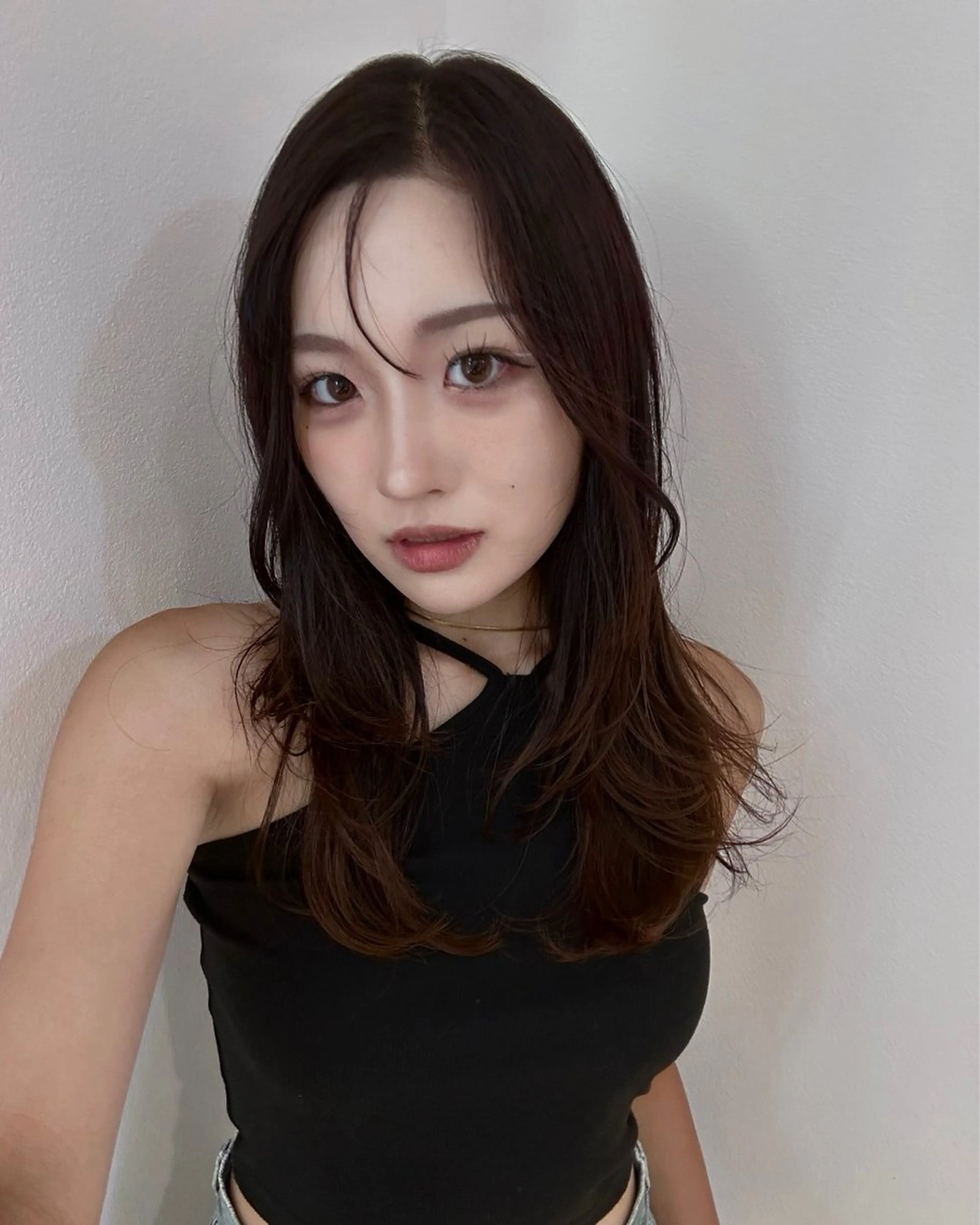 セミロング レイヤーカット 大阪韓国ヘア/ /酸性縮毛矯正ゆうとのヘアスタイル