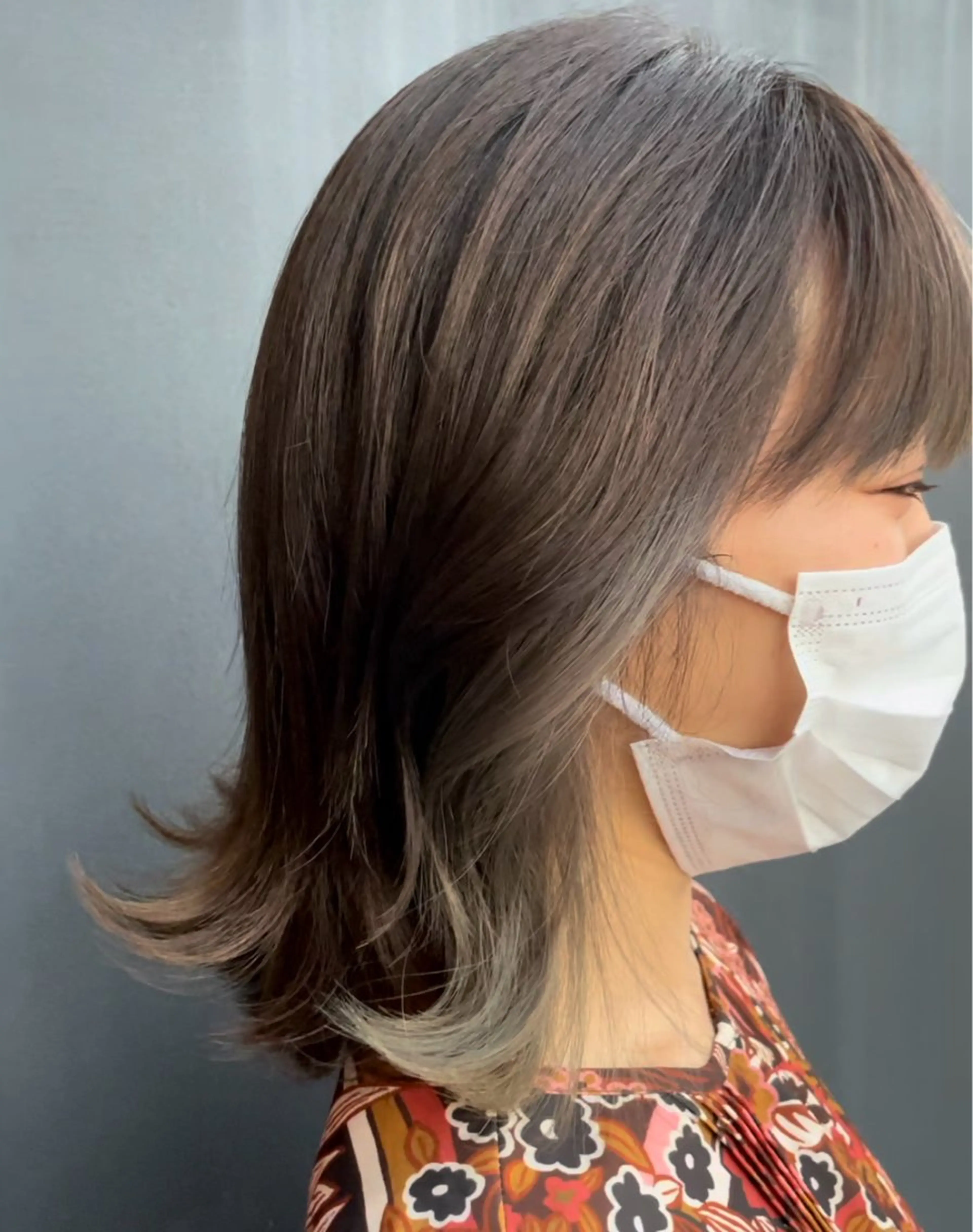 ミディアム カラー ヘアカラー 神戸 大輝のヘアスタイル