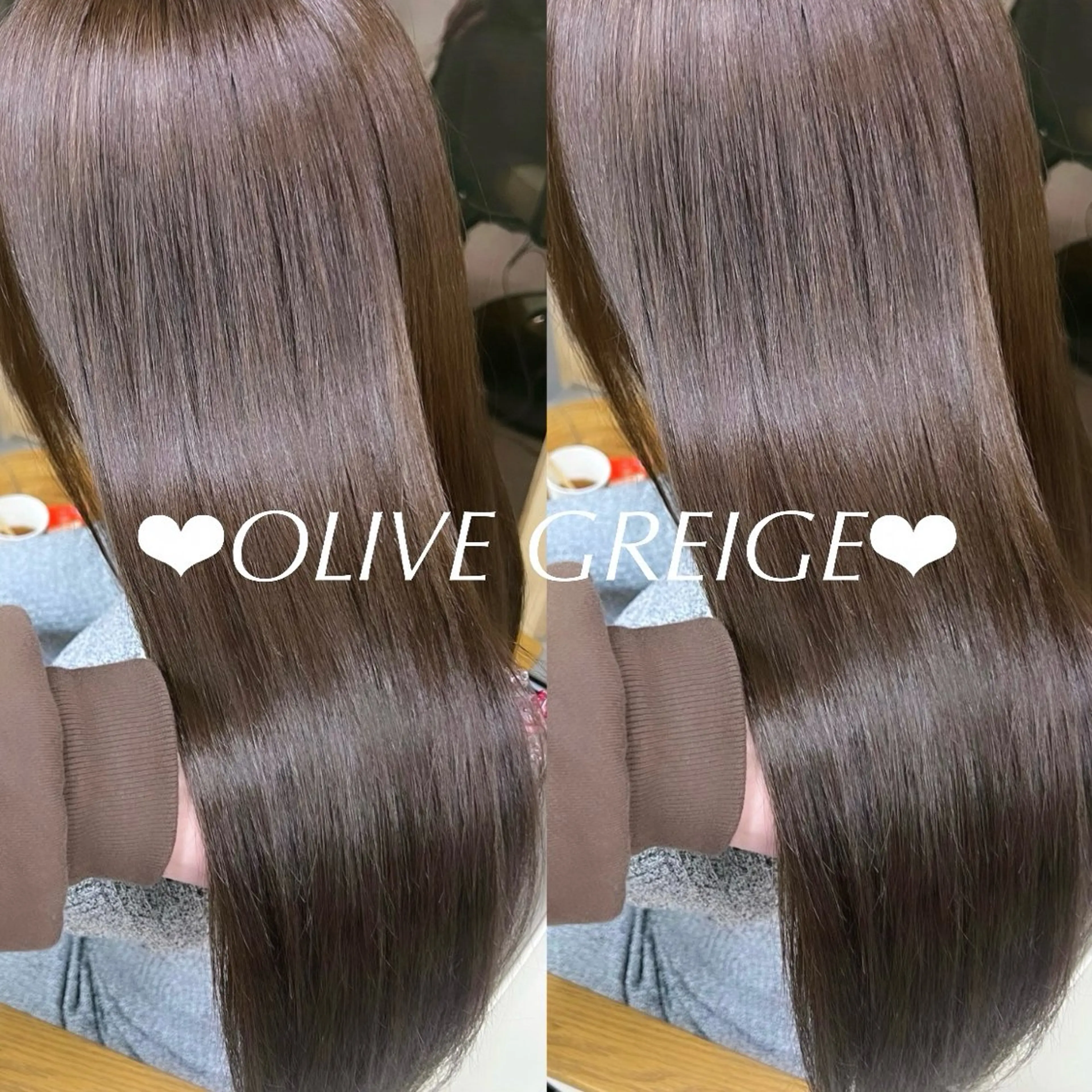 ロング カット ヘアカラー 韓国透明感カラー 🫧SHIHO🫧のヘアスタイル