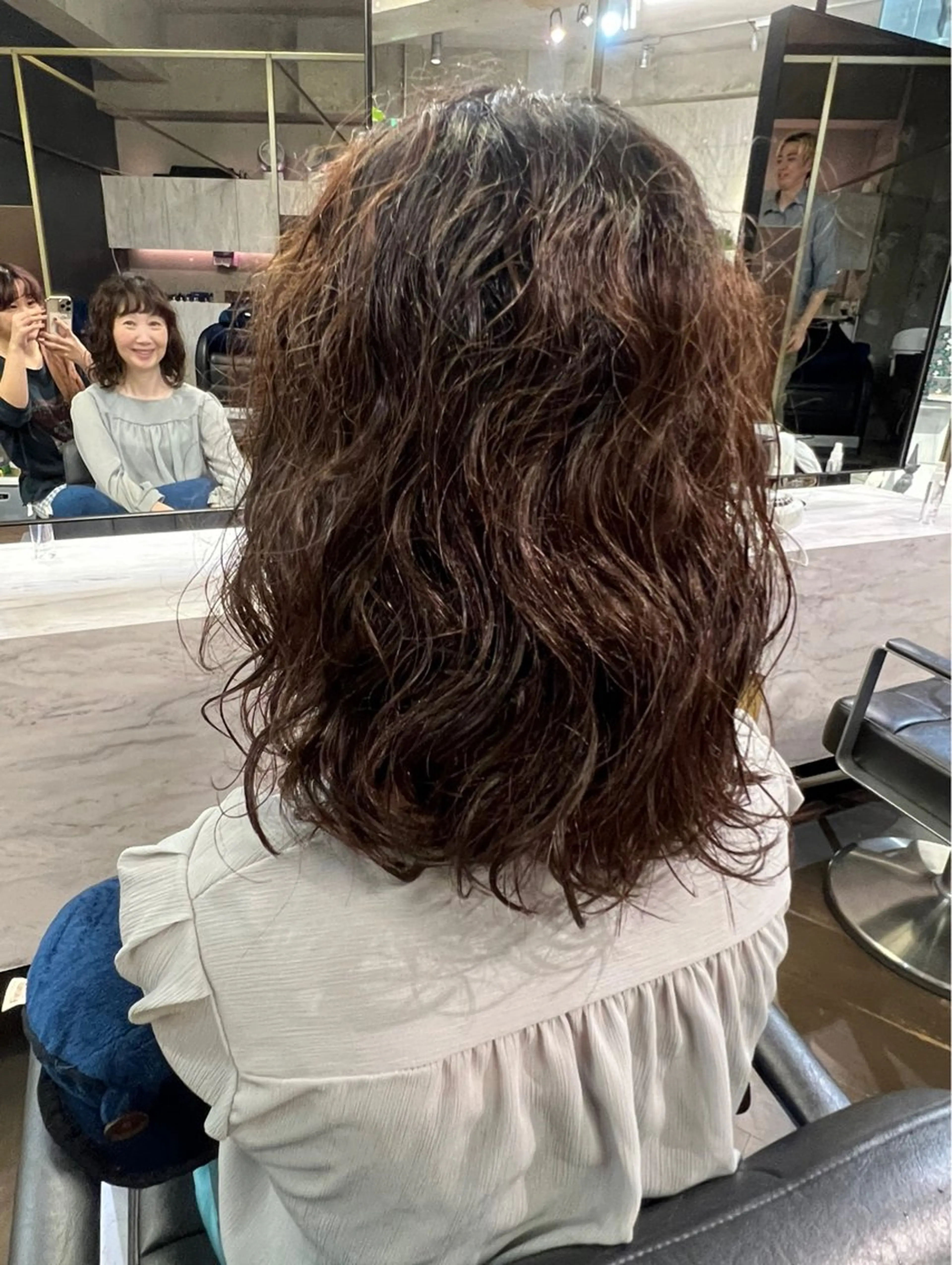 セミロング パーマ パーマ ROBBY所属・松井美樹/似合わせ ガーリー・韓国のヘアスタイル