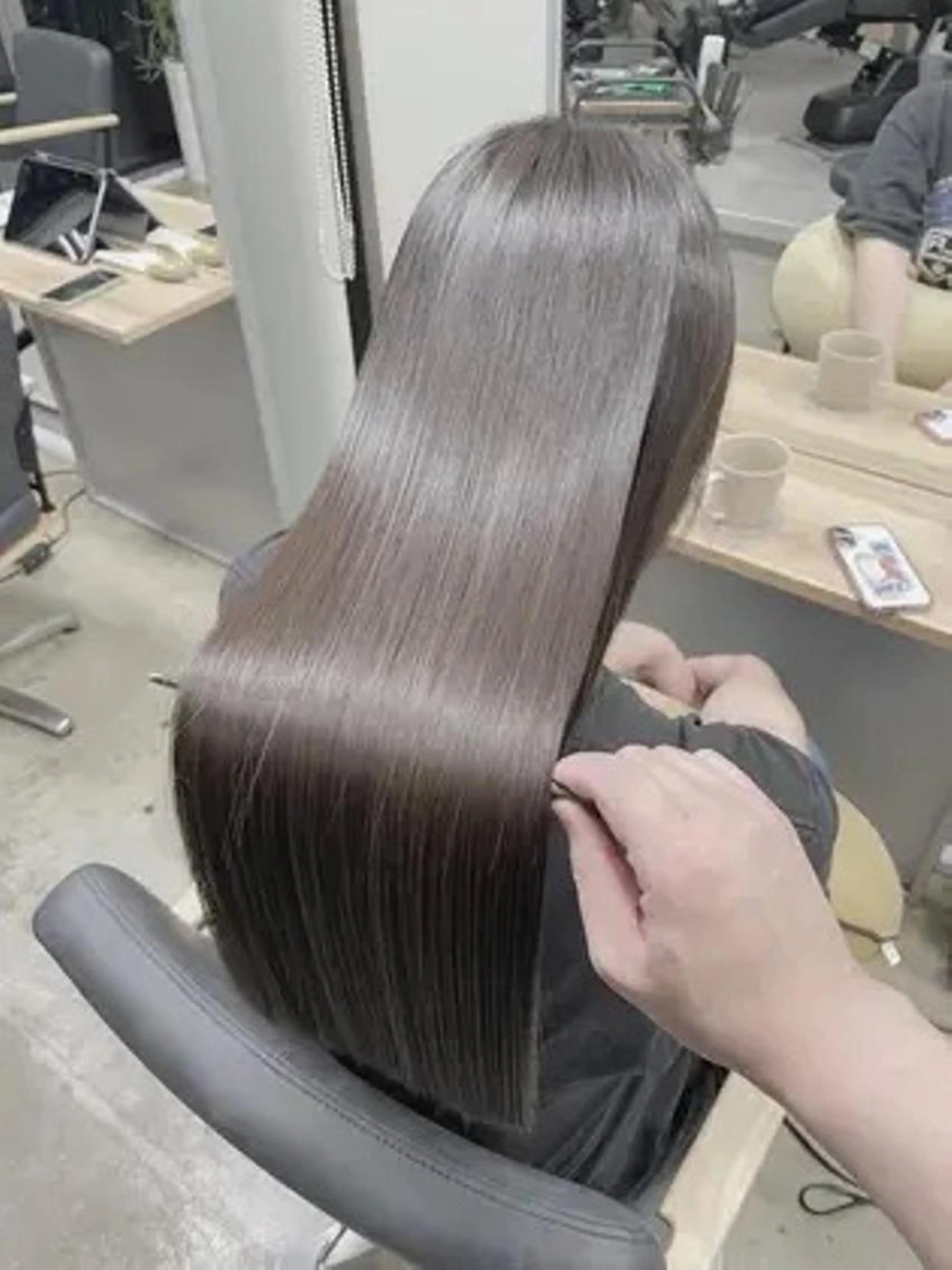 【お得🉐美髪メニュー⭐️】極上に柔らかく仕上がる✨髪質改善ストレート✨ #金沢 #縮毛矯正の写真