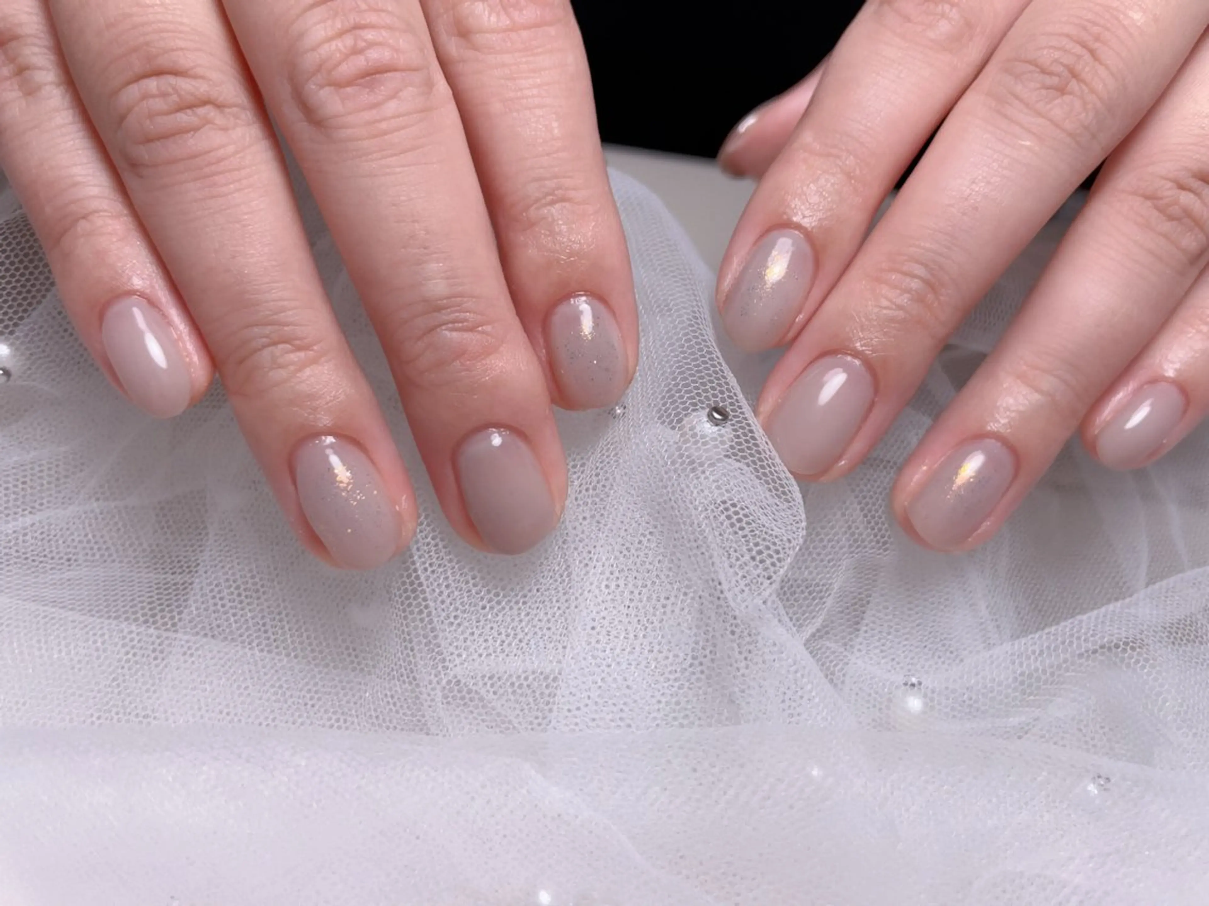 ネイル フレンチネイル マグネットネイル ニュアンスネイル オフィスネイル ワンカラーネイル ハンドネイル Mnail _KKのネイルデザイン