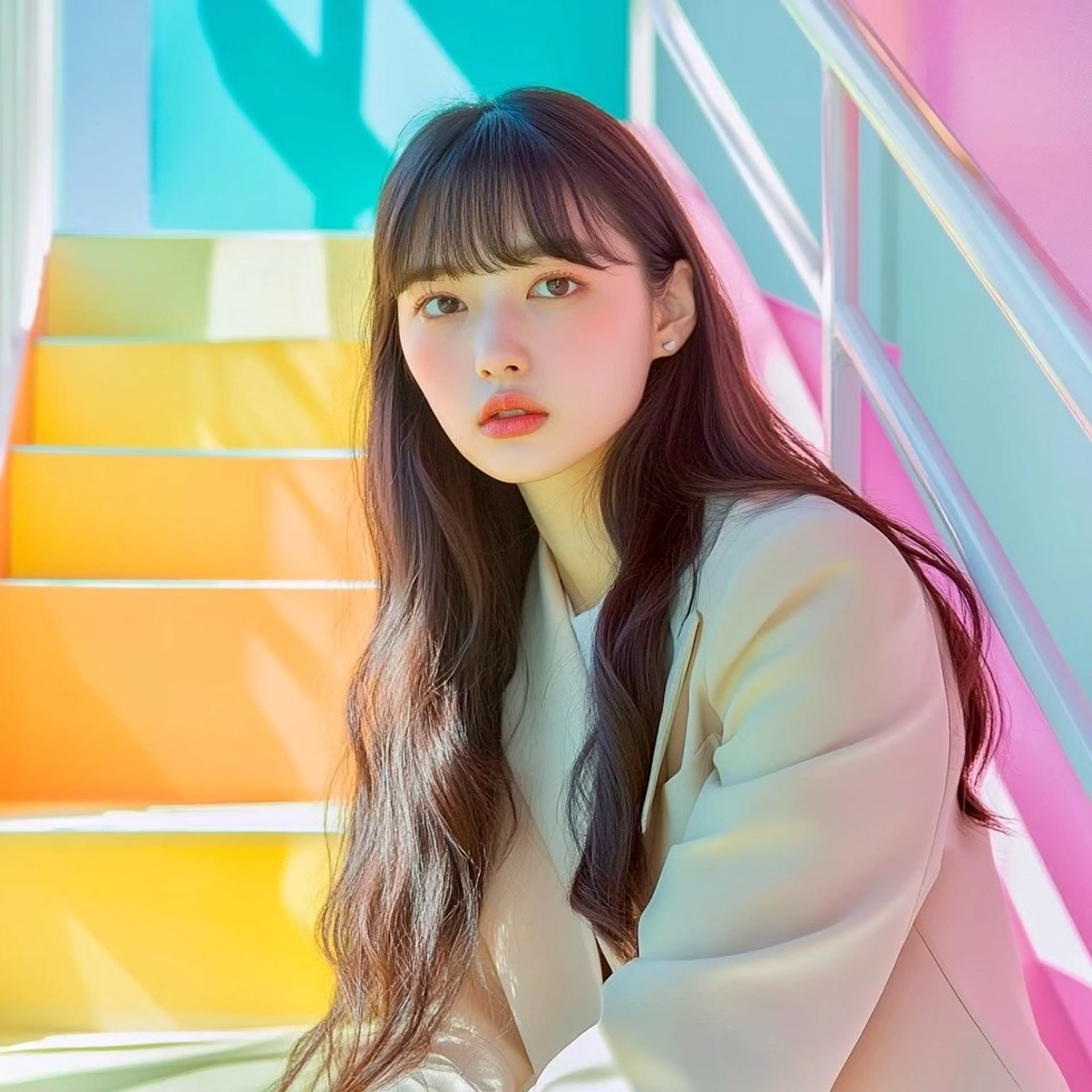 ロング 池袋/ダブルカラー GLADGE🩵のヘアスタイル