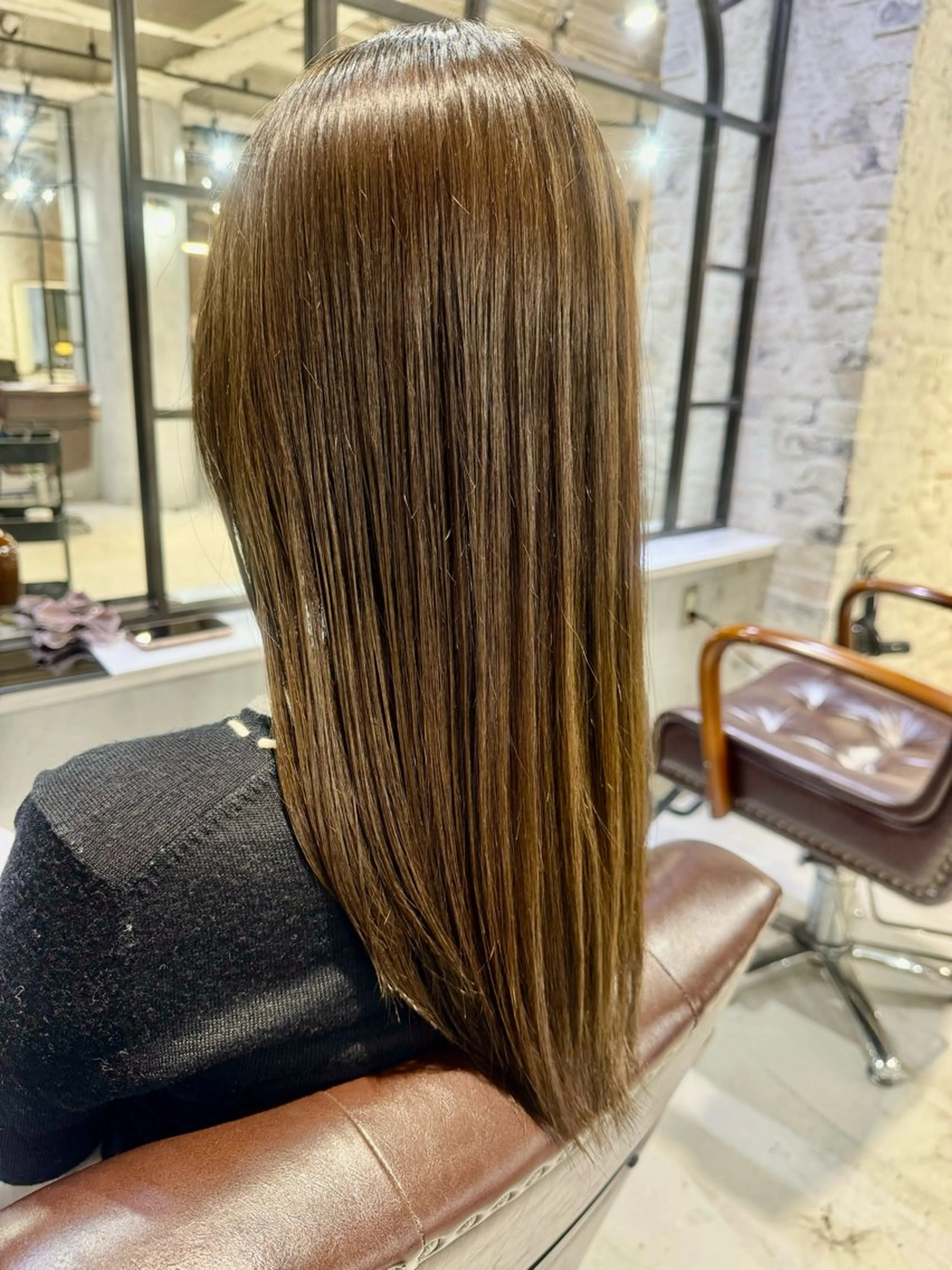 ミディアム カラー ヘアカラー トリートメント 髪質改善/縮毛矯正/ 艶髪/春山良太のヘアスタイル