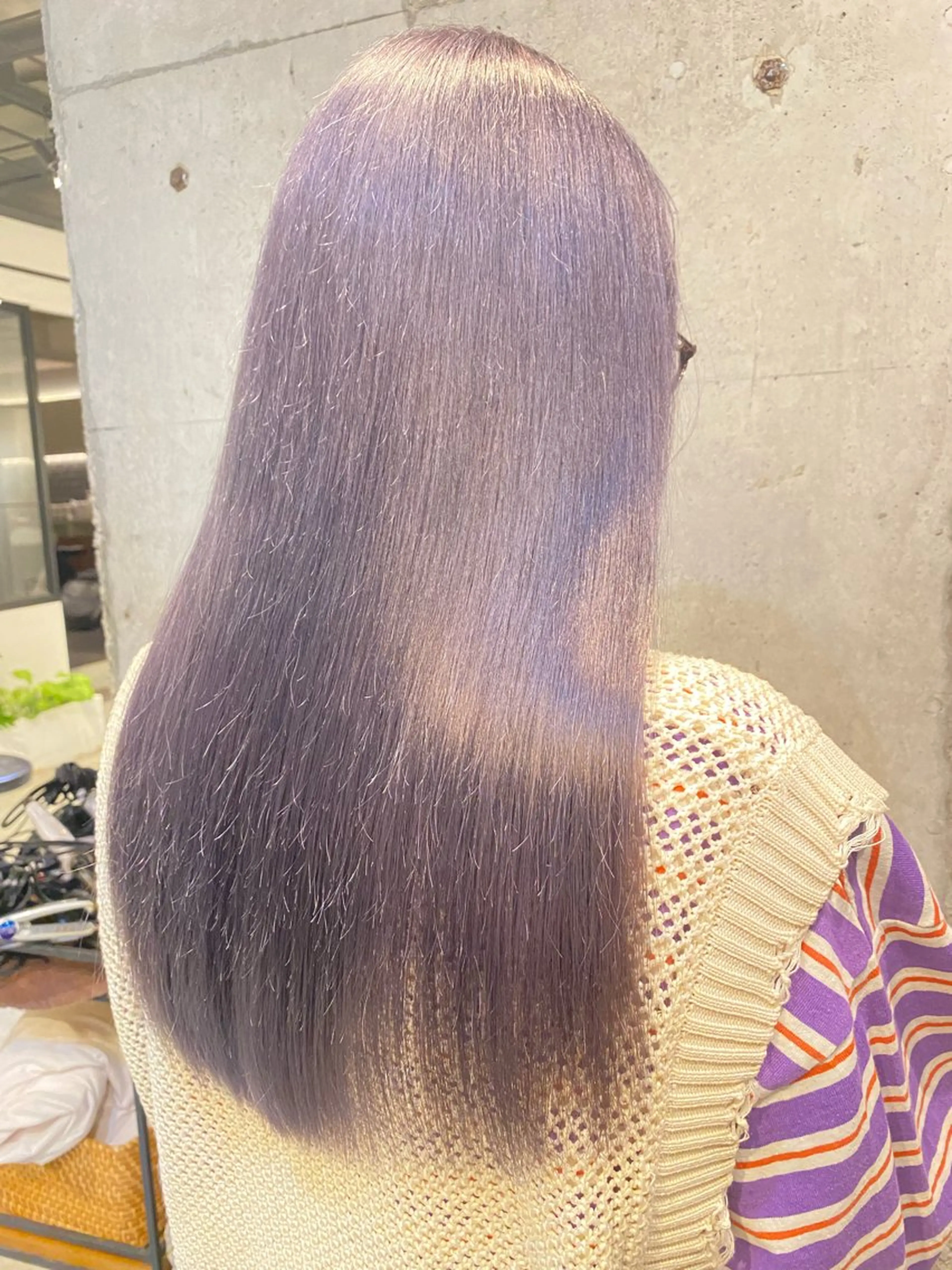 セミロング カット ヘアカラー トリートメント ベージュカラー/新潟 オリーブ/落合優吾のヘアスタイル