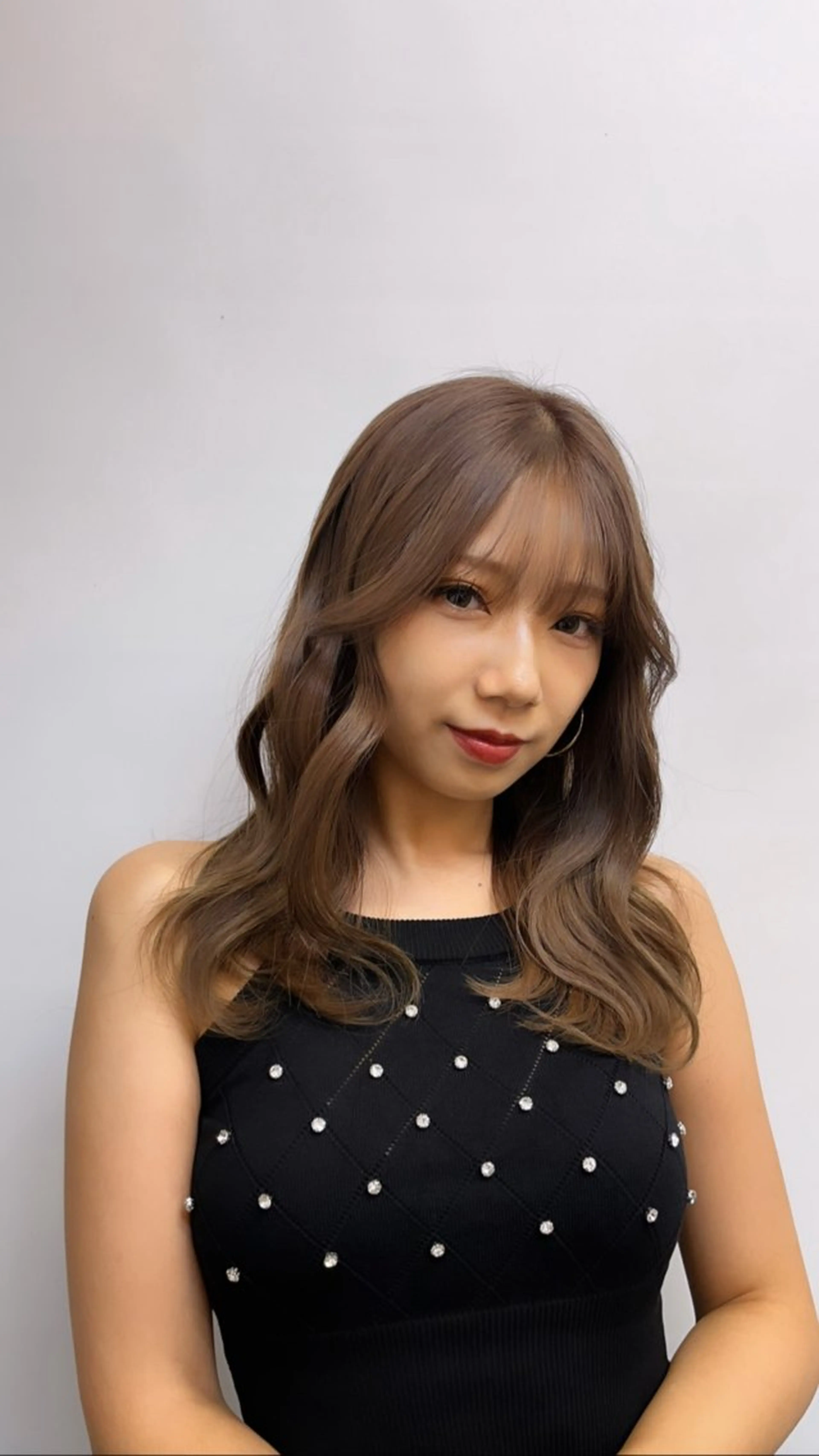 ロング カラー ヘアアレンジ 渡 汐音のヘアスタイル