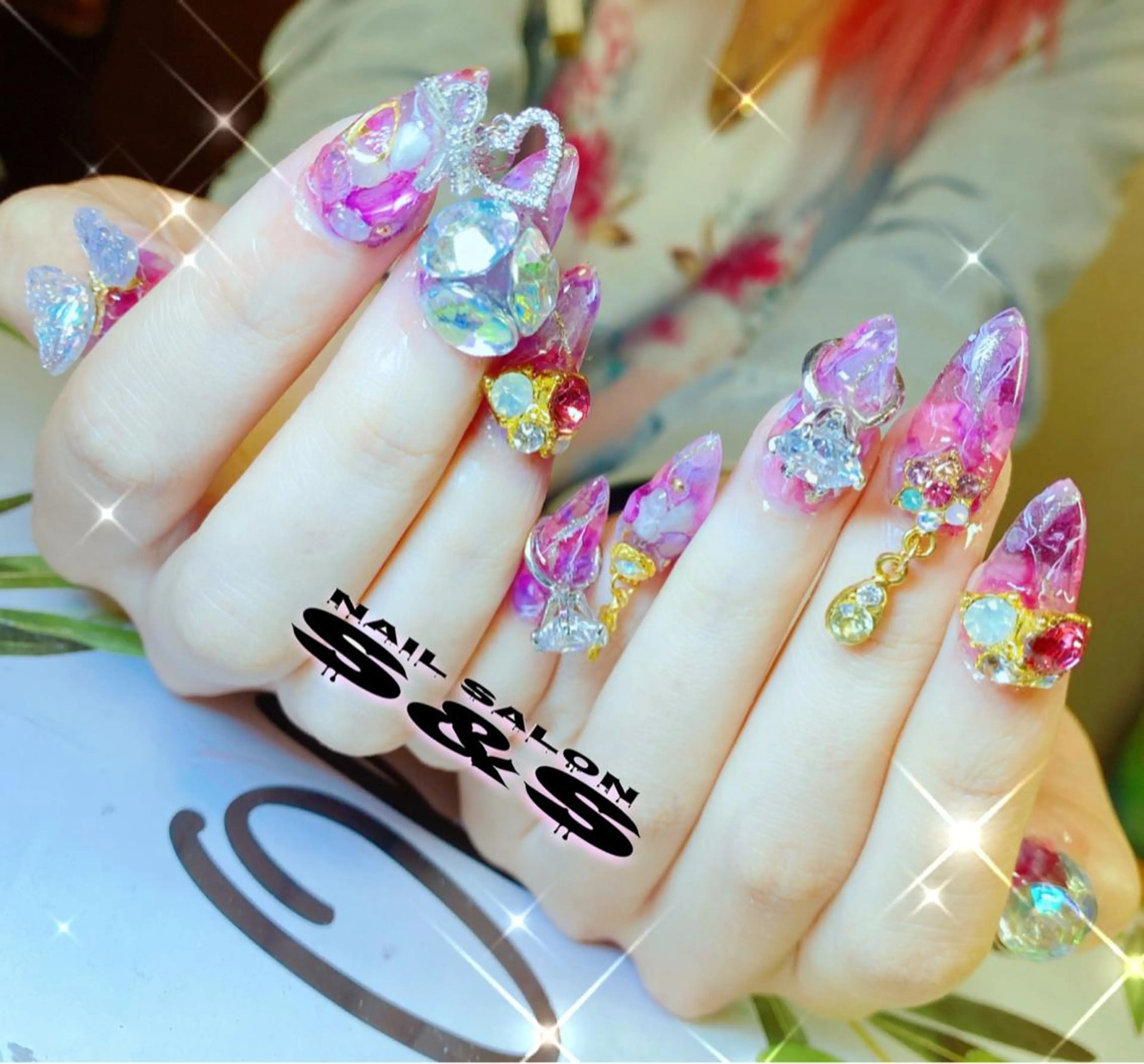 ネイル 長さ出し メンズネイル 持ち込み スカルプネイル S&S 村田小百合のネイルデザイン