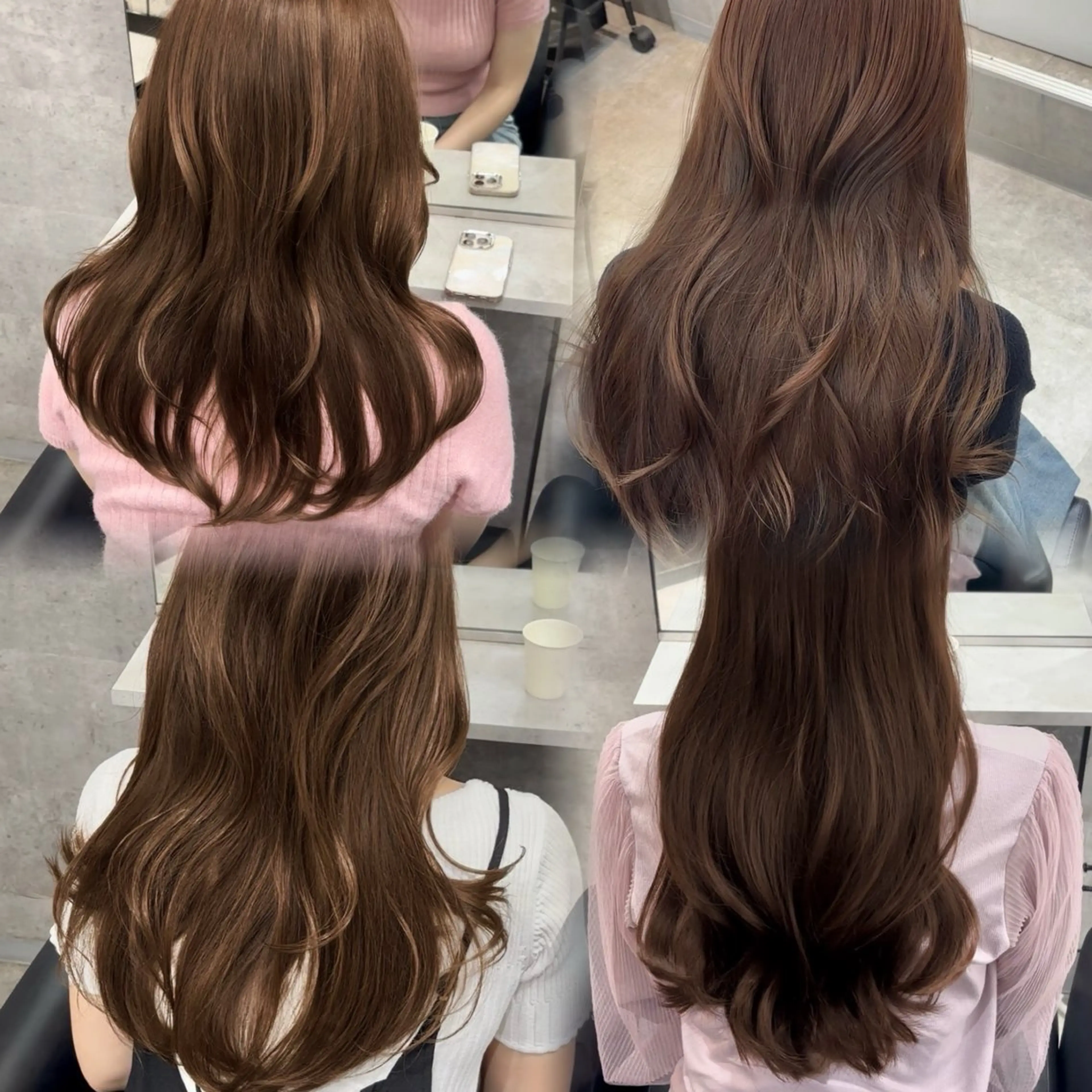 ロング くびれヘア 顔周りカット 髪質改善 韓国風ヘア レイヤーカット トレンドヘア💖 海外ヘアkotomiのヘアスタイル