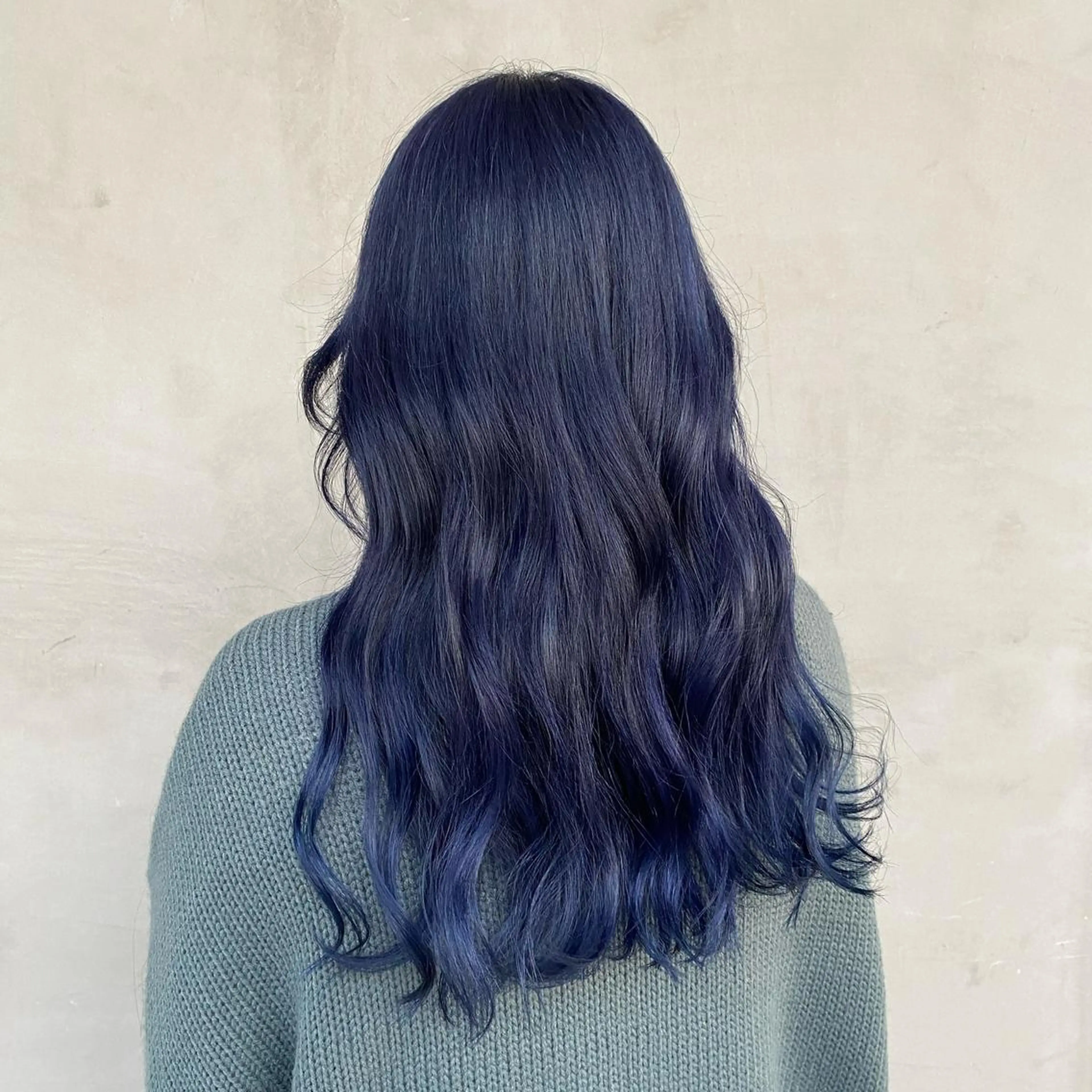 ロング カラー ブルーカラー ネイビーカラー ヘアカラー 【GUK】 🌻RINA🌻のヘアスタイル