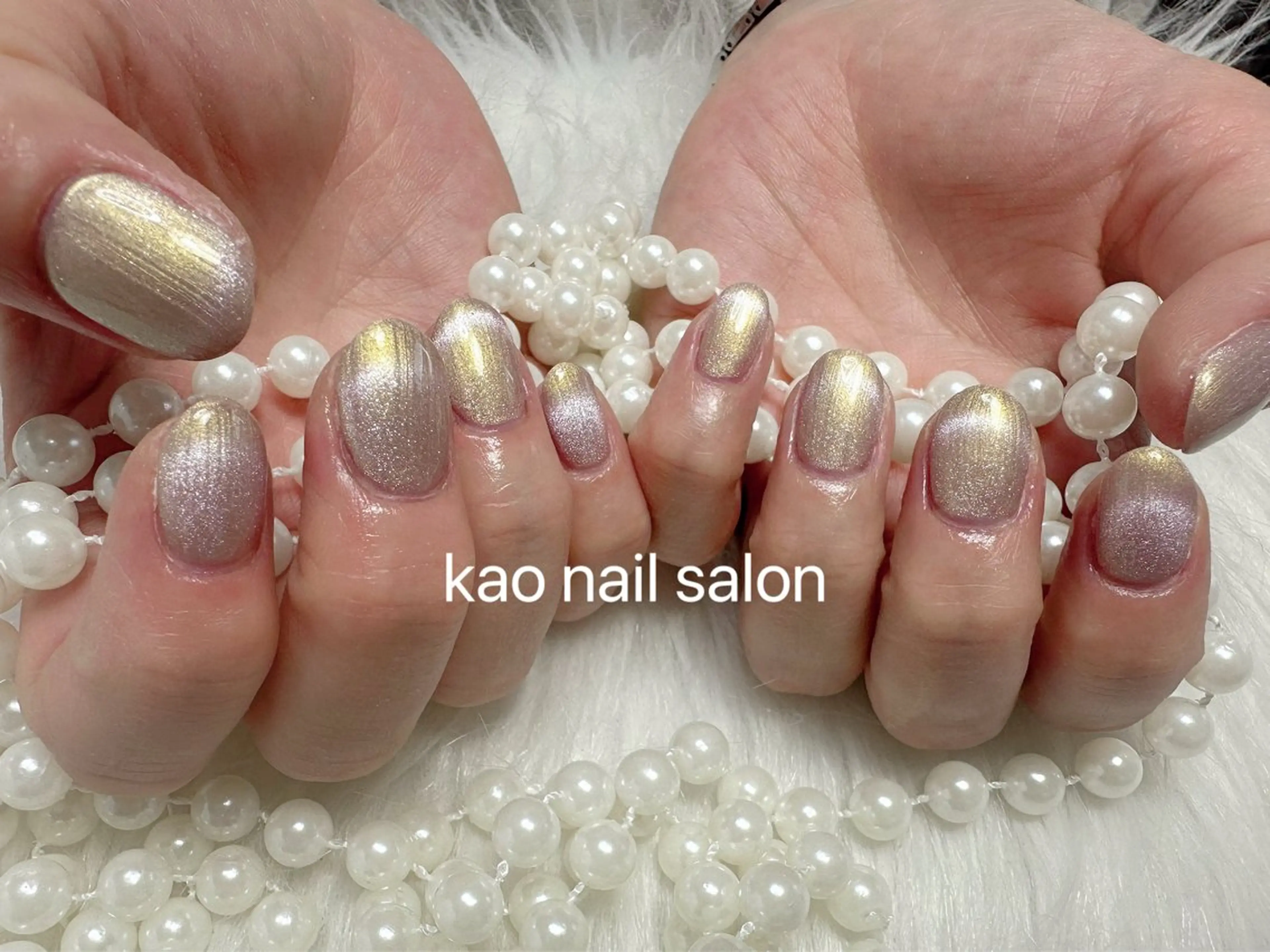 ネイル ハンドネイル kao nail マグネット/長さだしのネイルデザイン