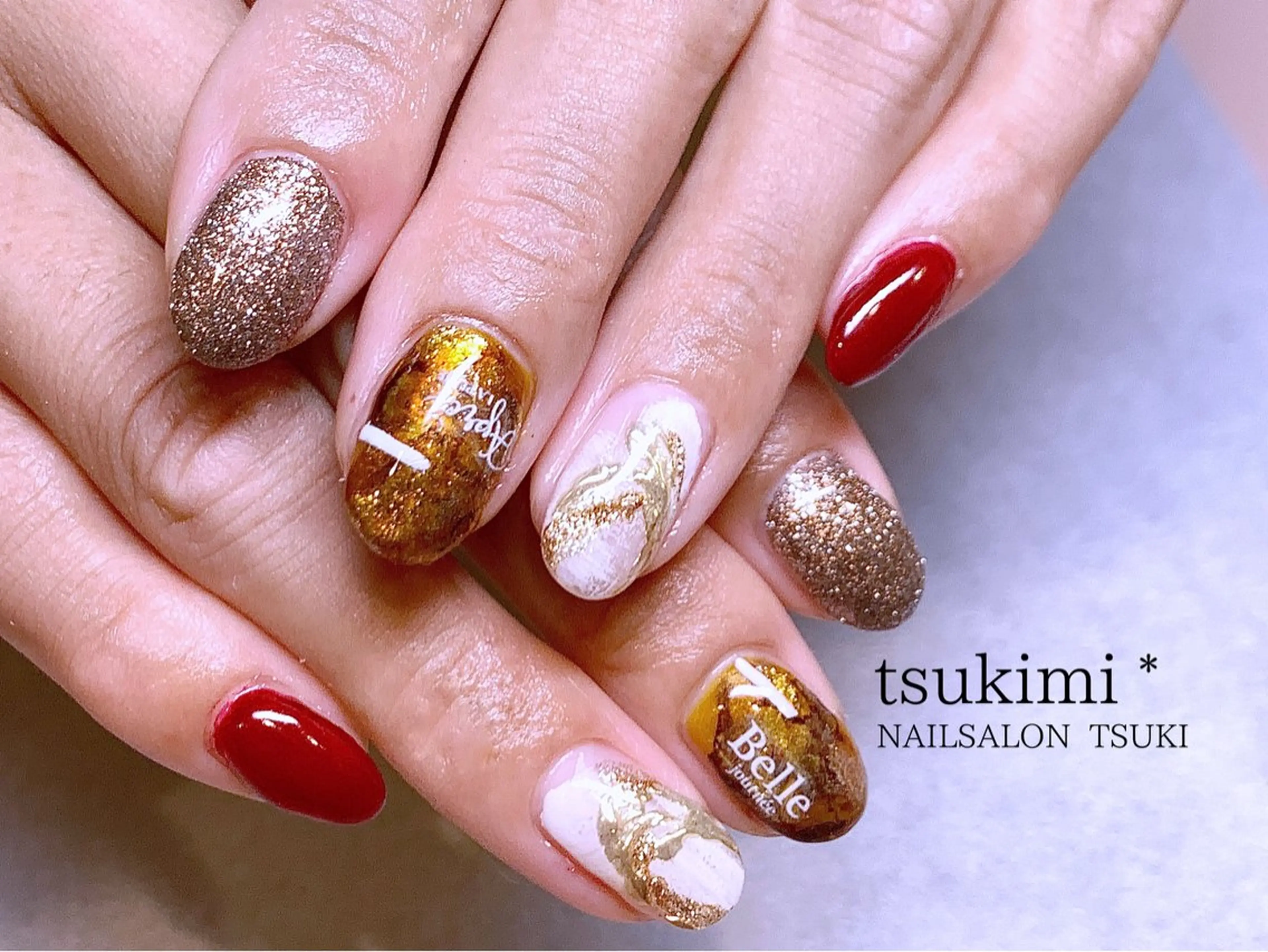 ネイル べっ甲ネイル ハンドネイル Tsuki.所属・Nailsalon Tsuki.のネイルデザイン