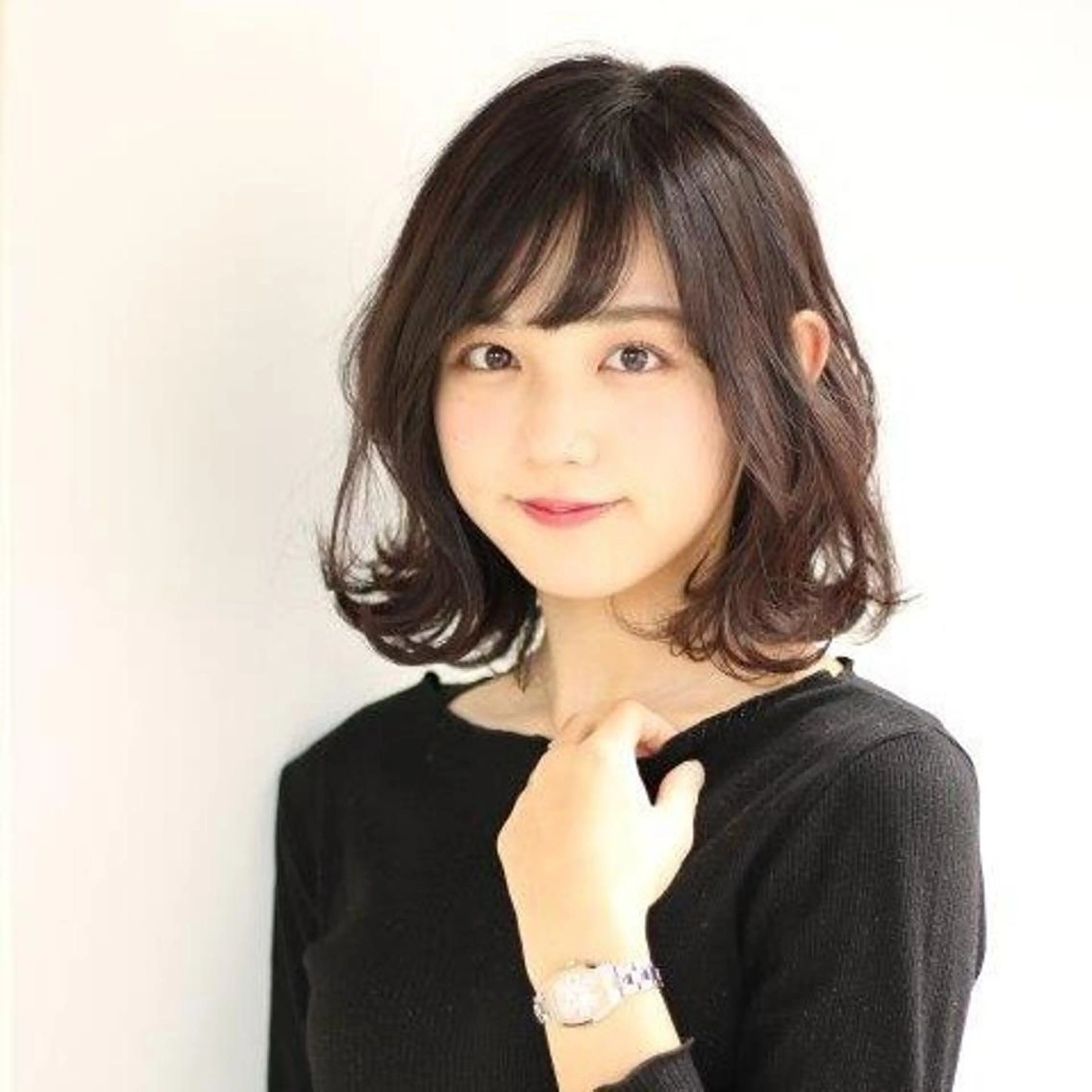 ミディアム カラー カット トリートメント 美髪⭐︎髪質改善 井上　康司のヘアスタイル