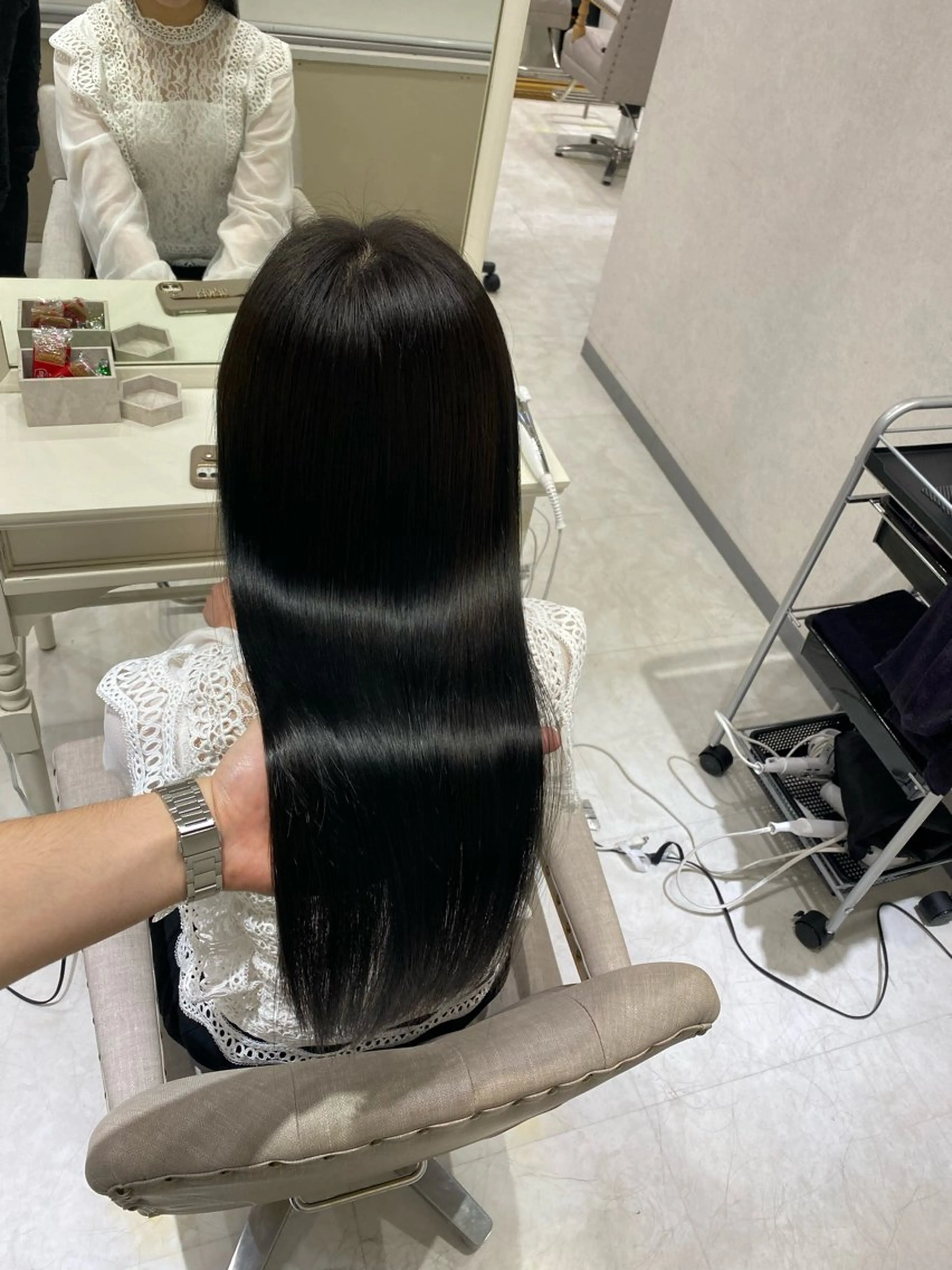 ロング 髪質改善×縮毛矯正 Core梅田　片山のヘアスタイル