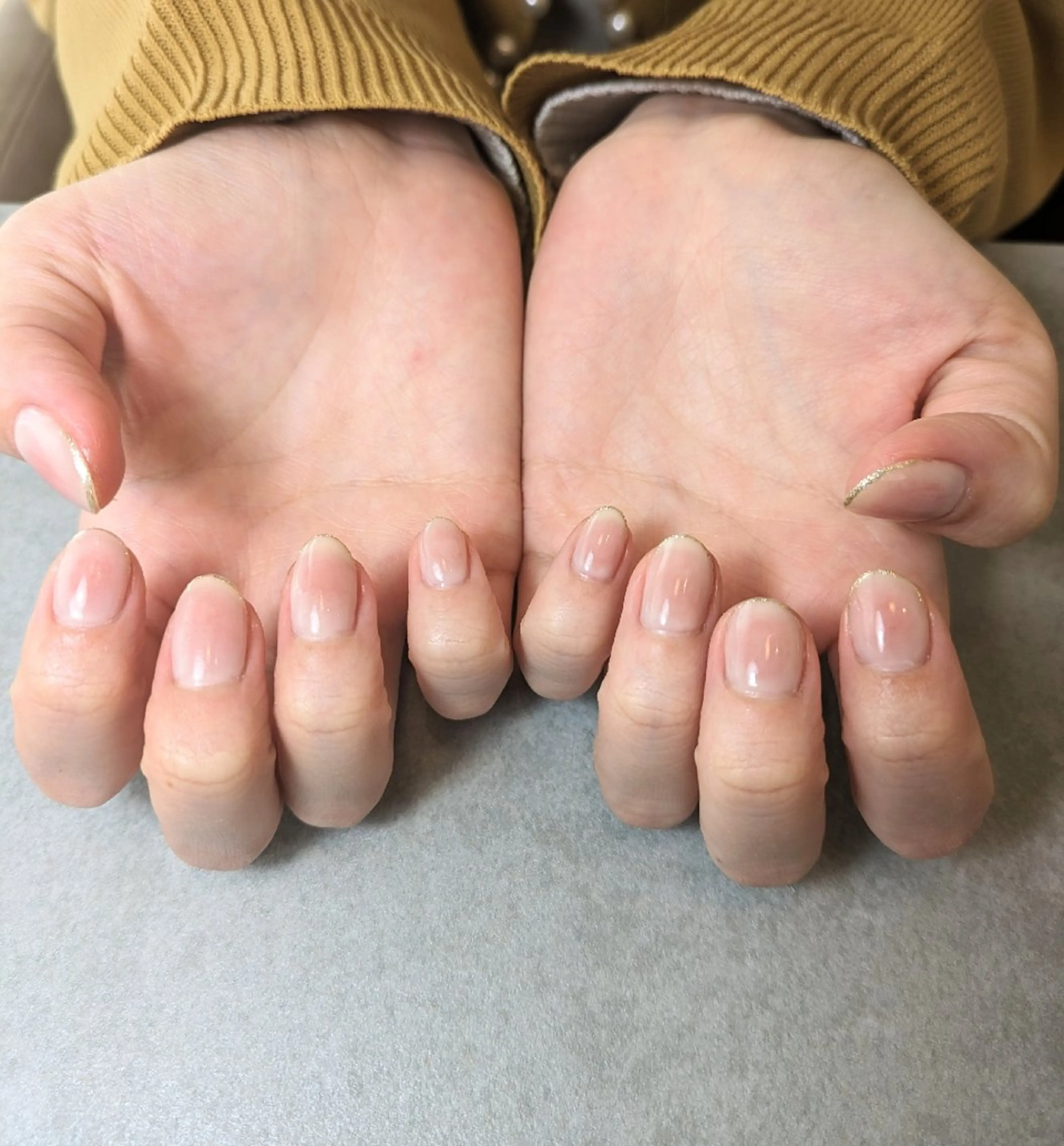 ネイル チークネイル ラメ(グリッター) UFU. nailのネイルデザイン