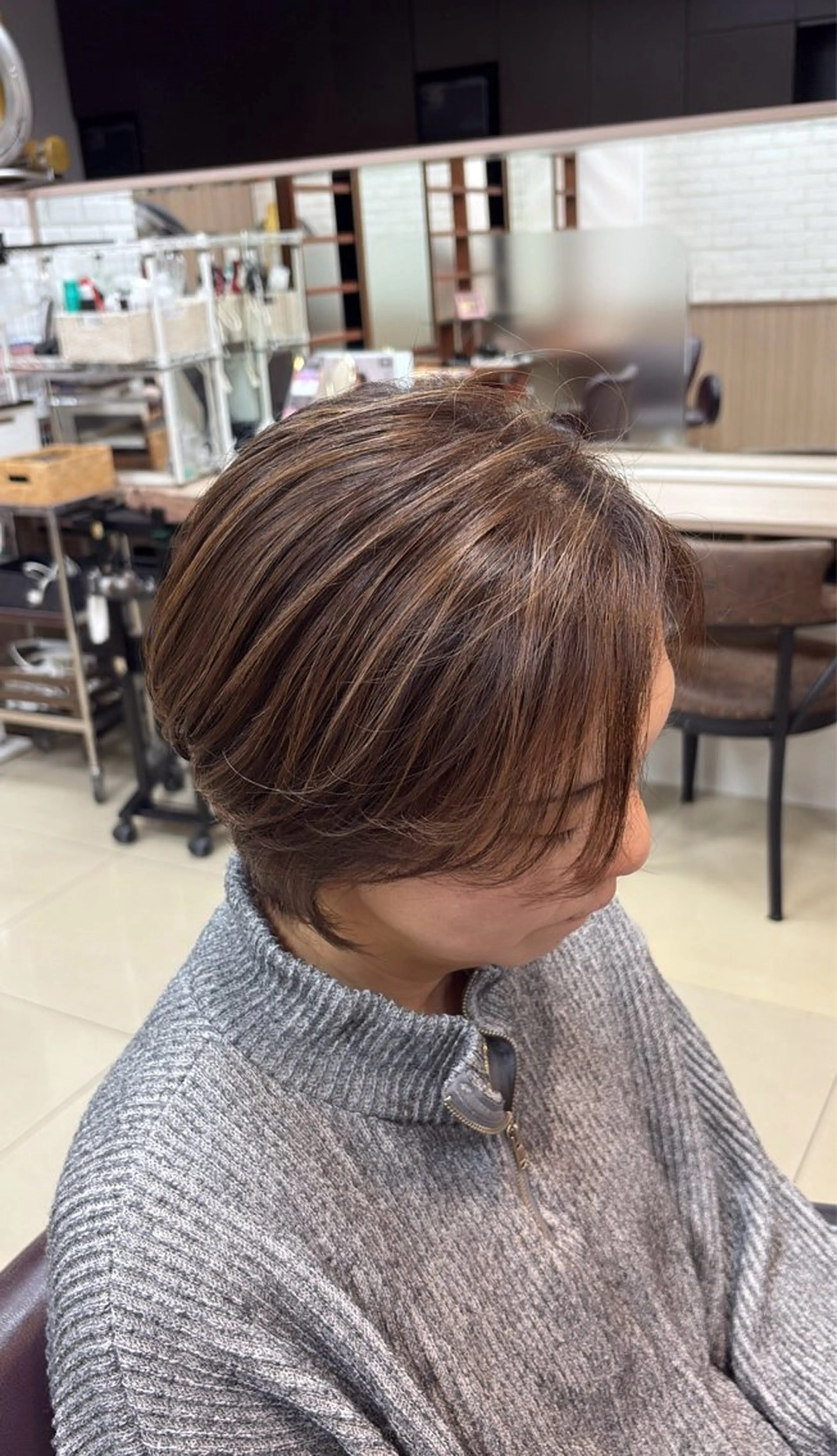 ショート ハイライト カット ヘッドスパ Hinata 🌺のヘアスタイル