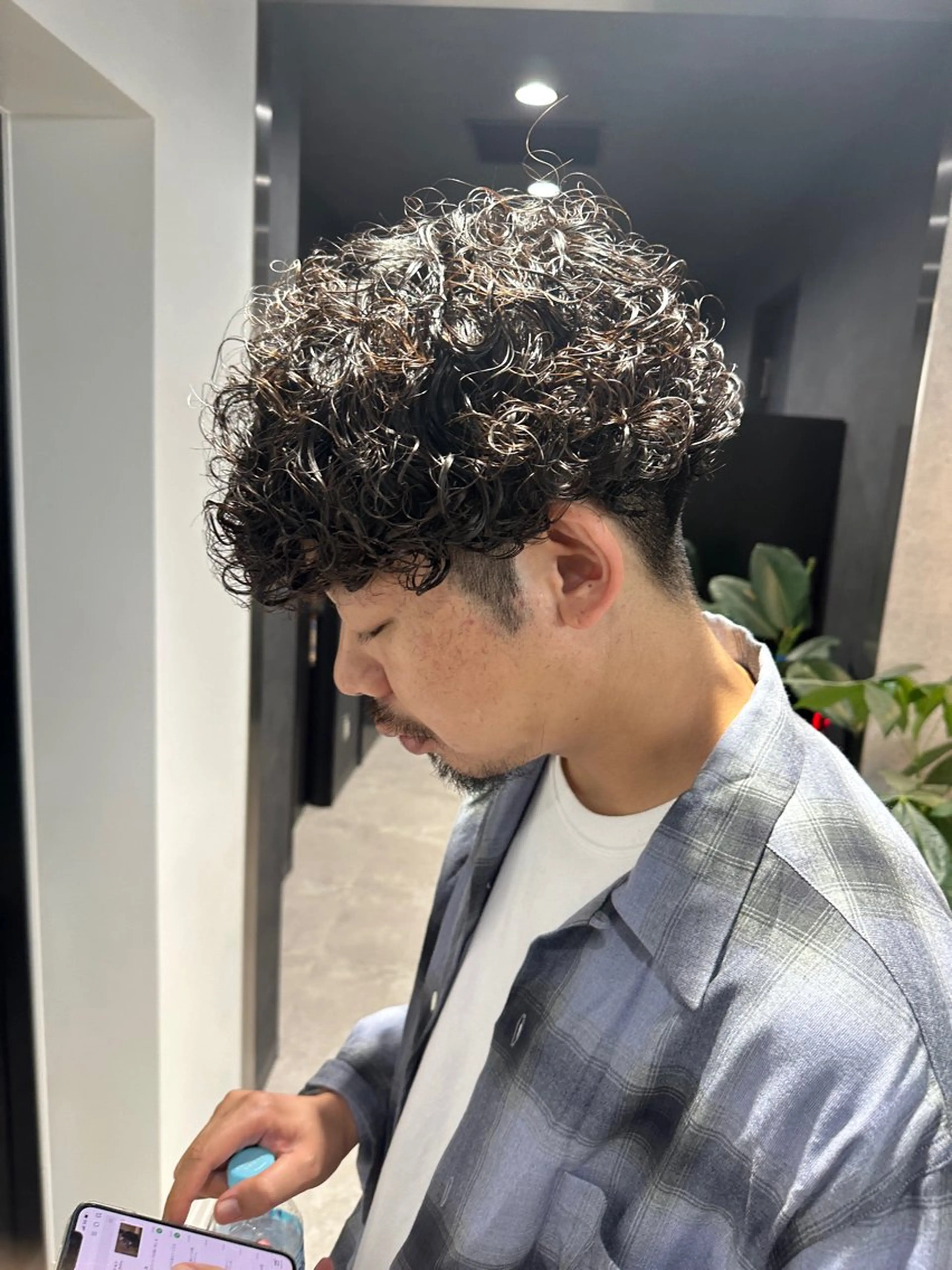 ショート パーマ メンズ 渋谷駅から徒歩1分 BLUCKメンズヘアのヘアスタイル