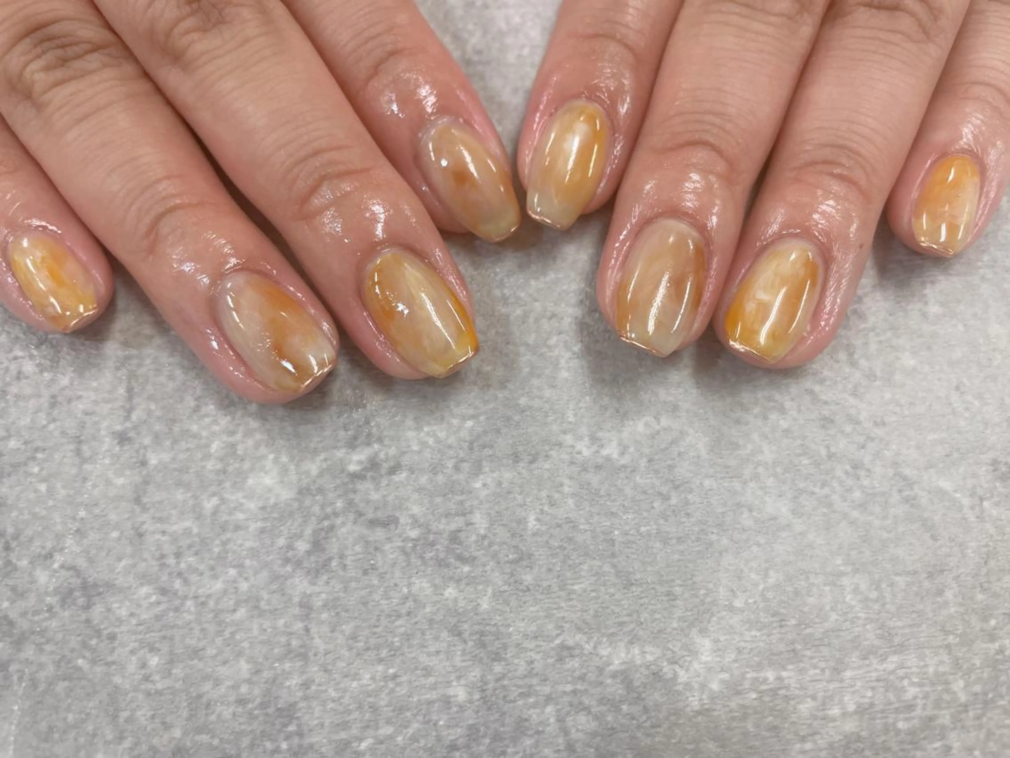 ネイル フレンチネイル ミラーネイル ニュアンスネイル スクエアネイル ハンドネイル foglia❁﻿. ⌇﻿imamuraのネイルデザイン