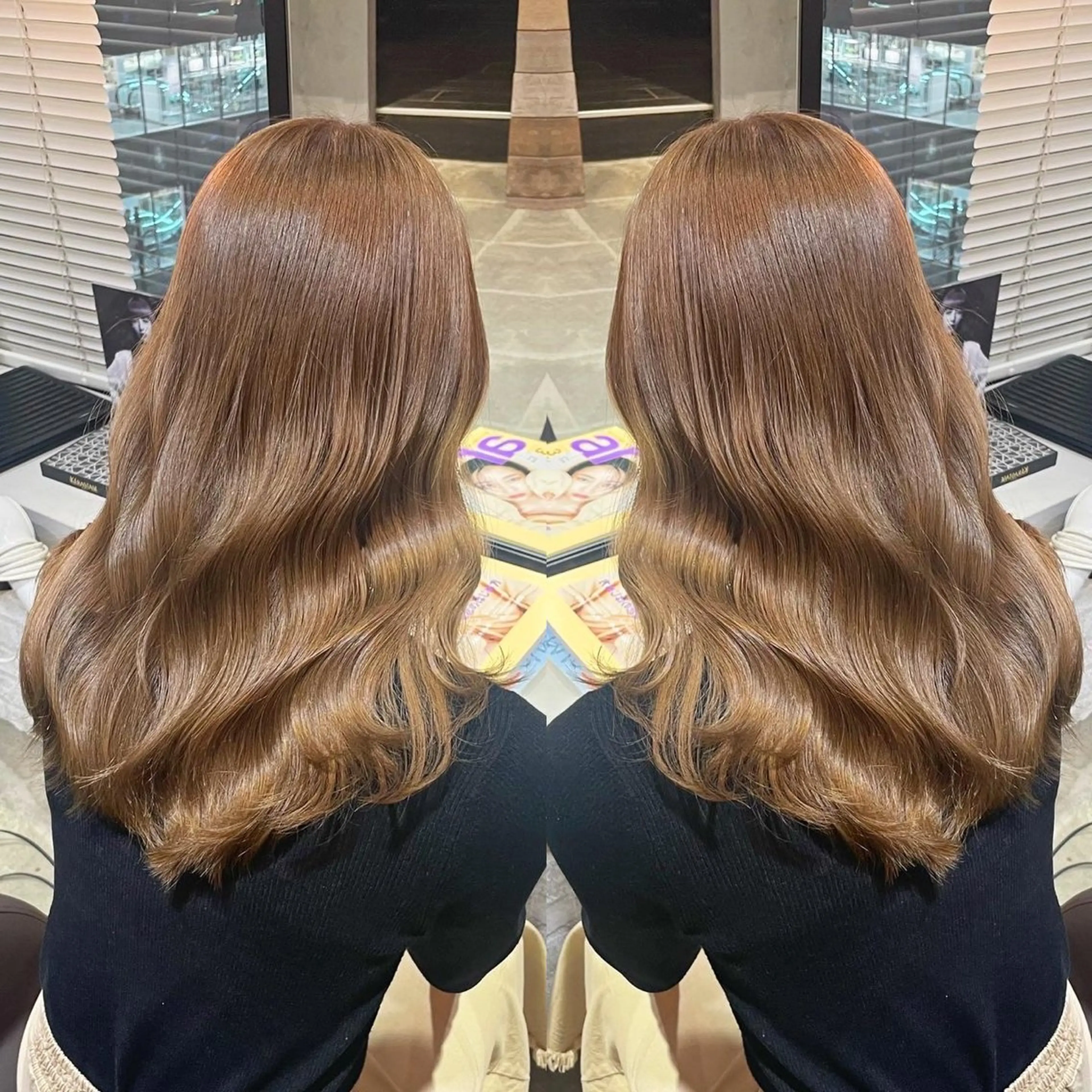 ミディアム ピンクブラウン パープルカラー エクステ 髪質改善 ヘアカラー トリートメント 美髪量産/髪質改善 🖤RYUSEI🖤のヘアスタイル