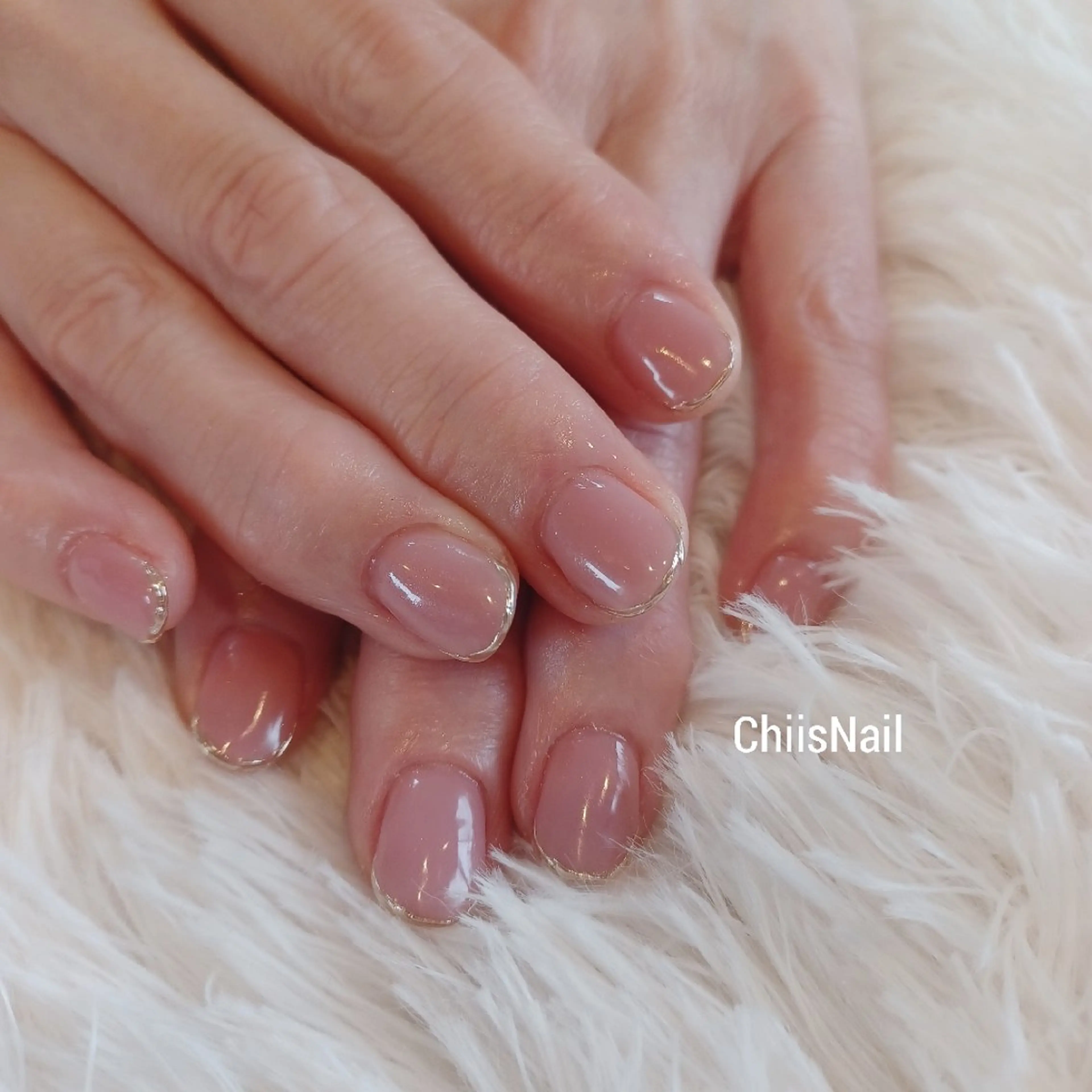 ネイル ミラーネイル ショートネイル ハンドネイル ChiisNail ﾁｨｽﾞﾈｲﾙのネイルデザイン