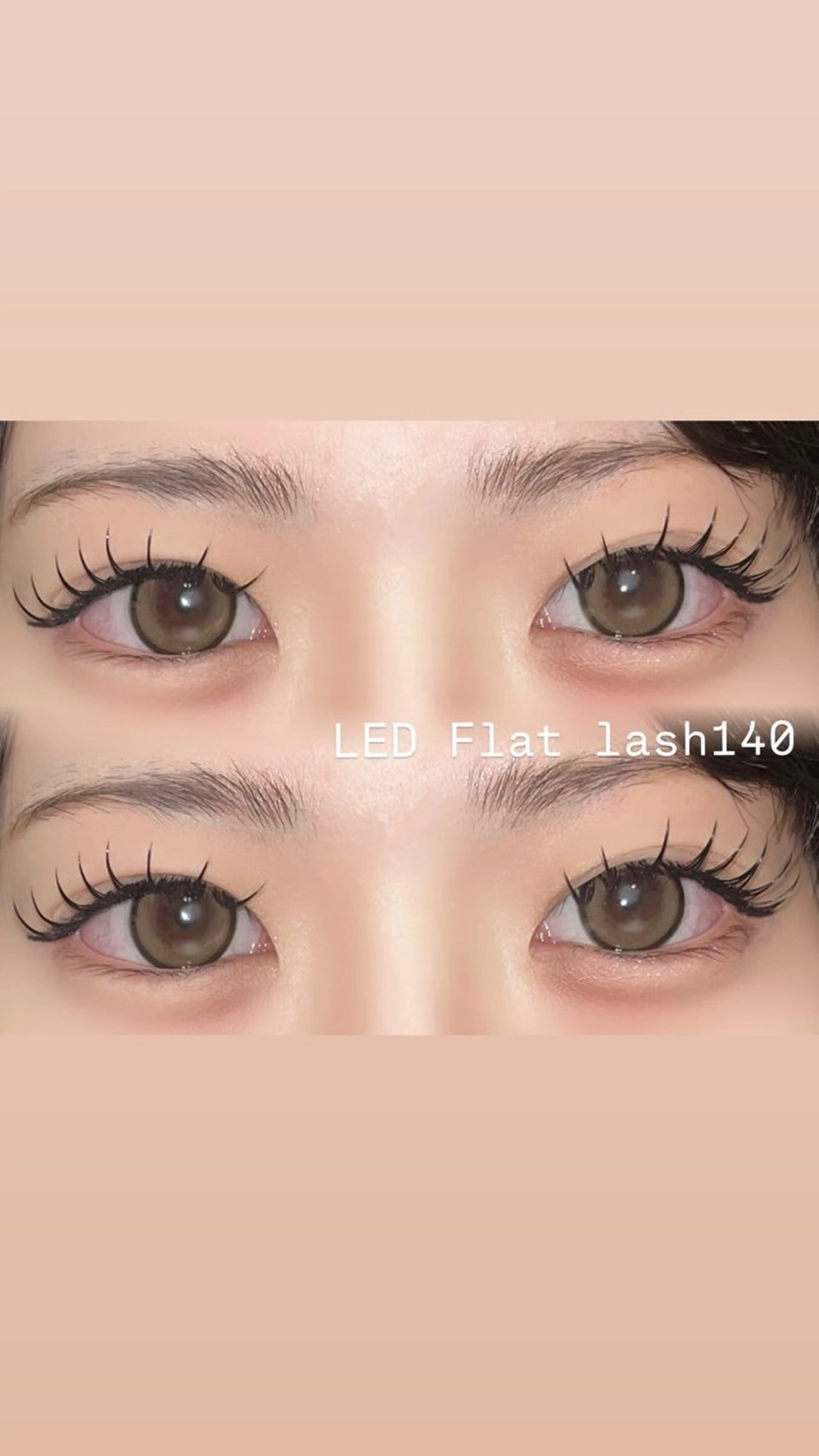 🩶フラットラッシュ140本🩶他店オフ+¥500／LEDに変更の場合➕￥2000の写真