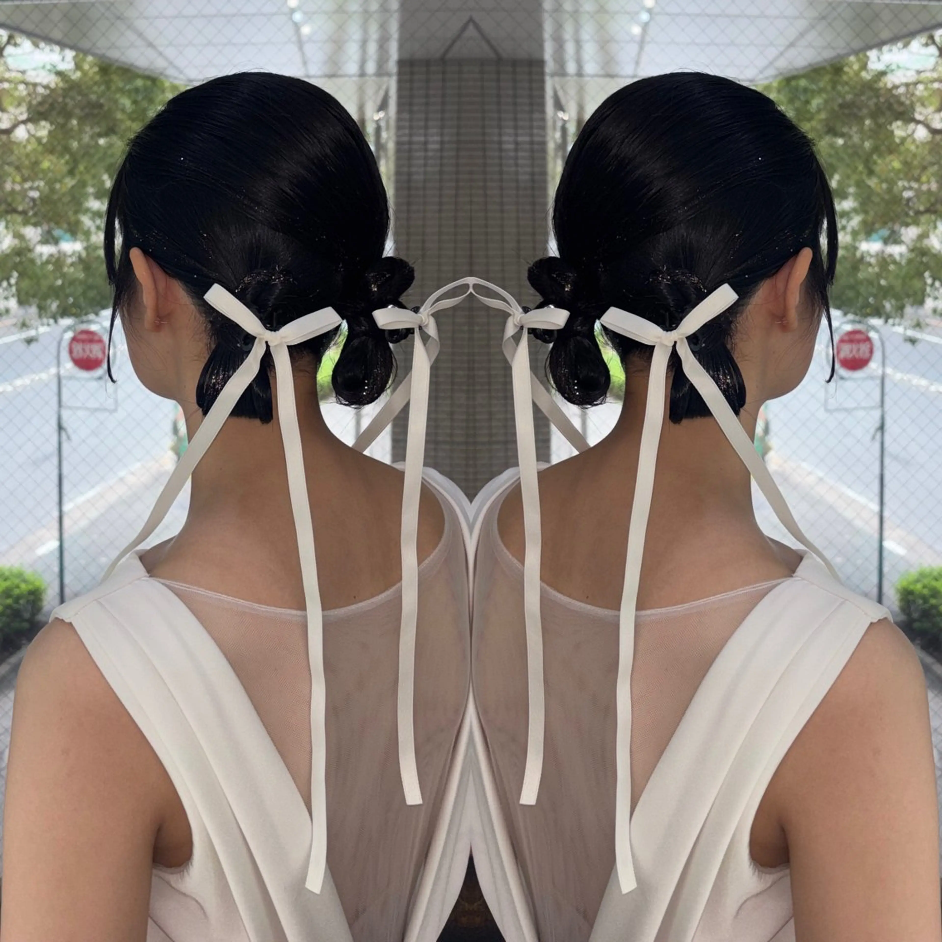 ミディアム ヘアアレンジ ヘアセット ☻モエカ/ハイトーン アレンジ メンズ☻のヘアスタイル