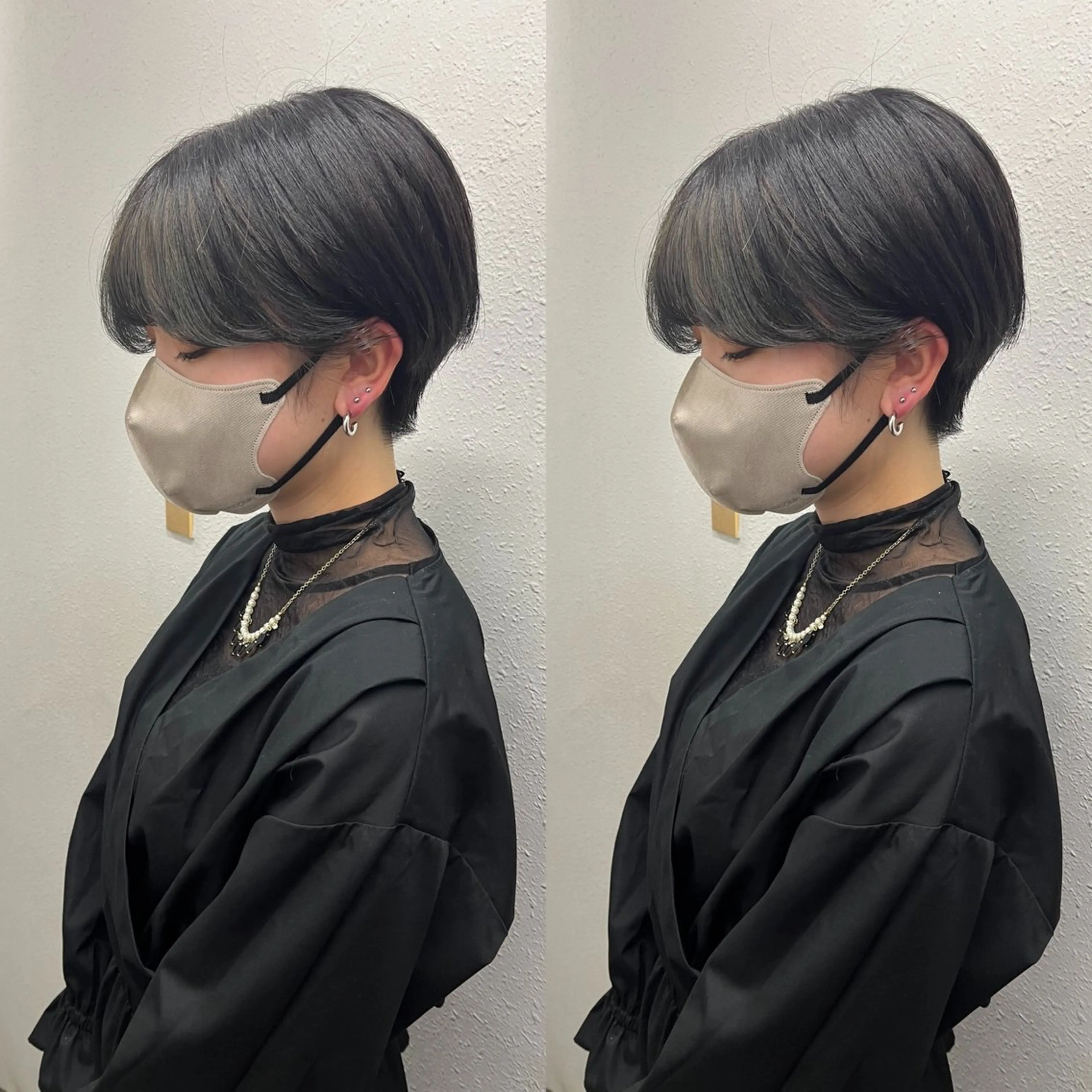ショート カット ヘアカラー 💗レイヤーショート ボブ艶髪/竜也💗のヘアスタイル