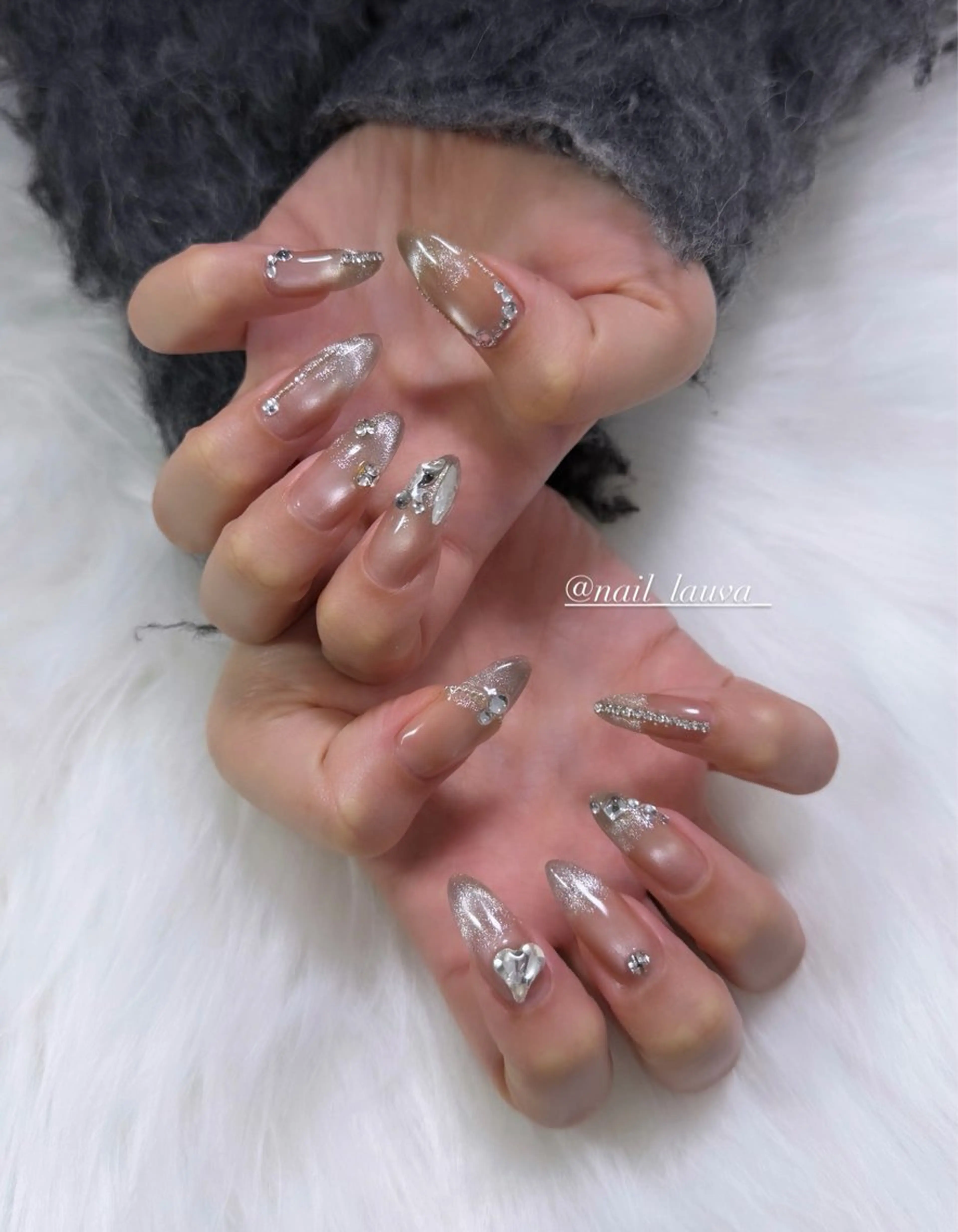 ネイル グラデーション マグネットネイル lauva所属・nailsalon lauvaのネイルデザイン