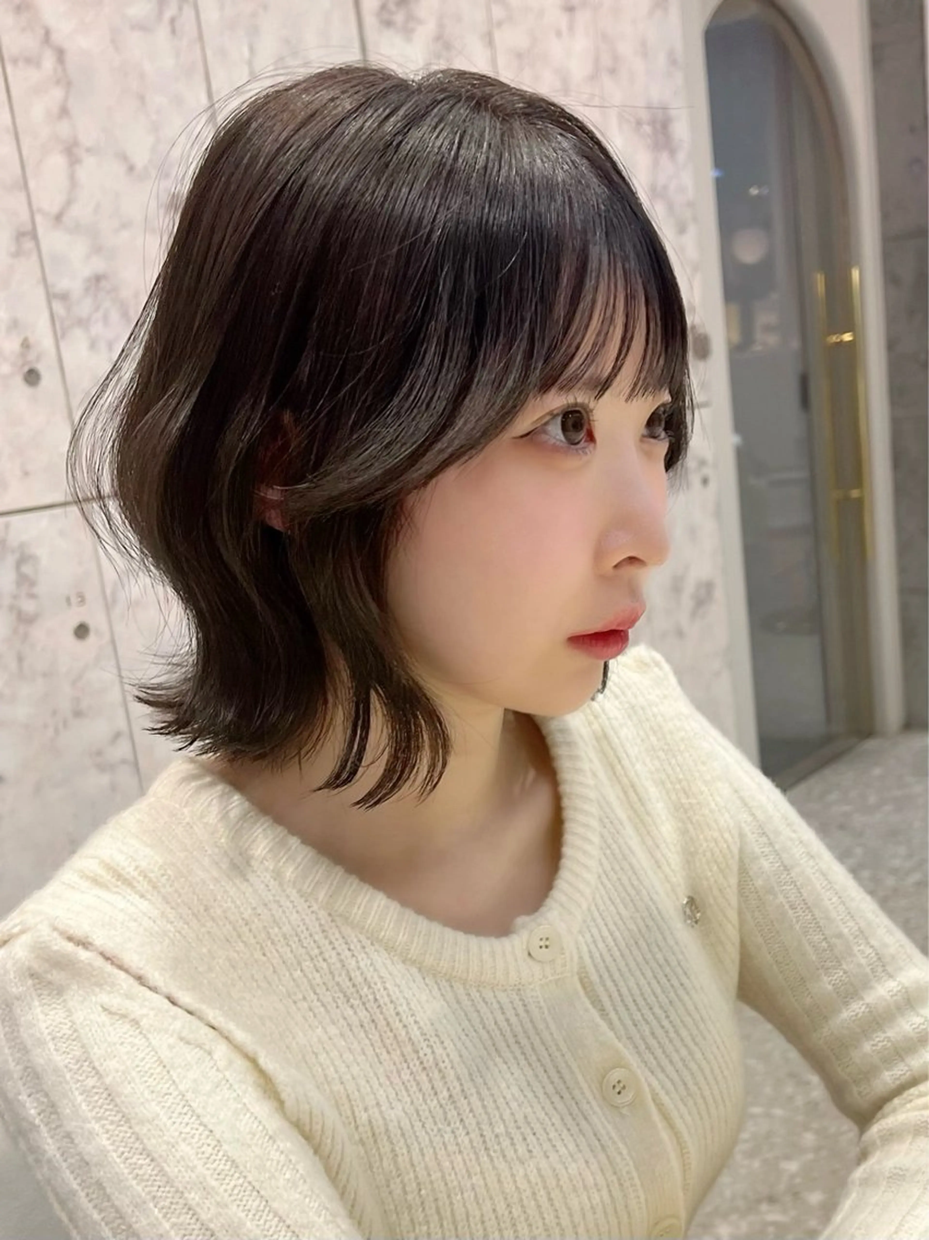 韓国風カット＋透明感カラー＋5stepトリートメントの写真