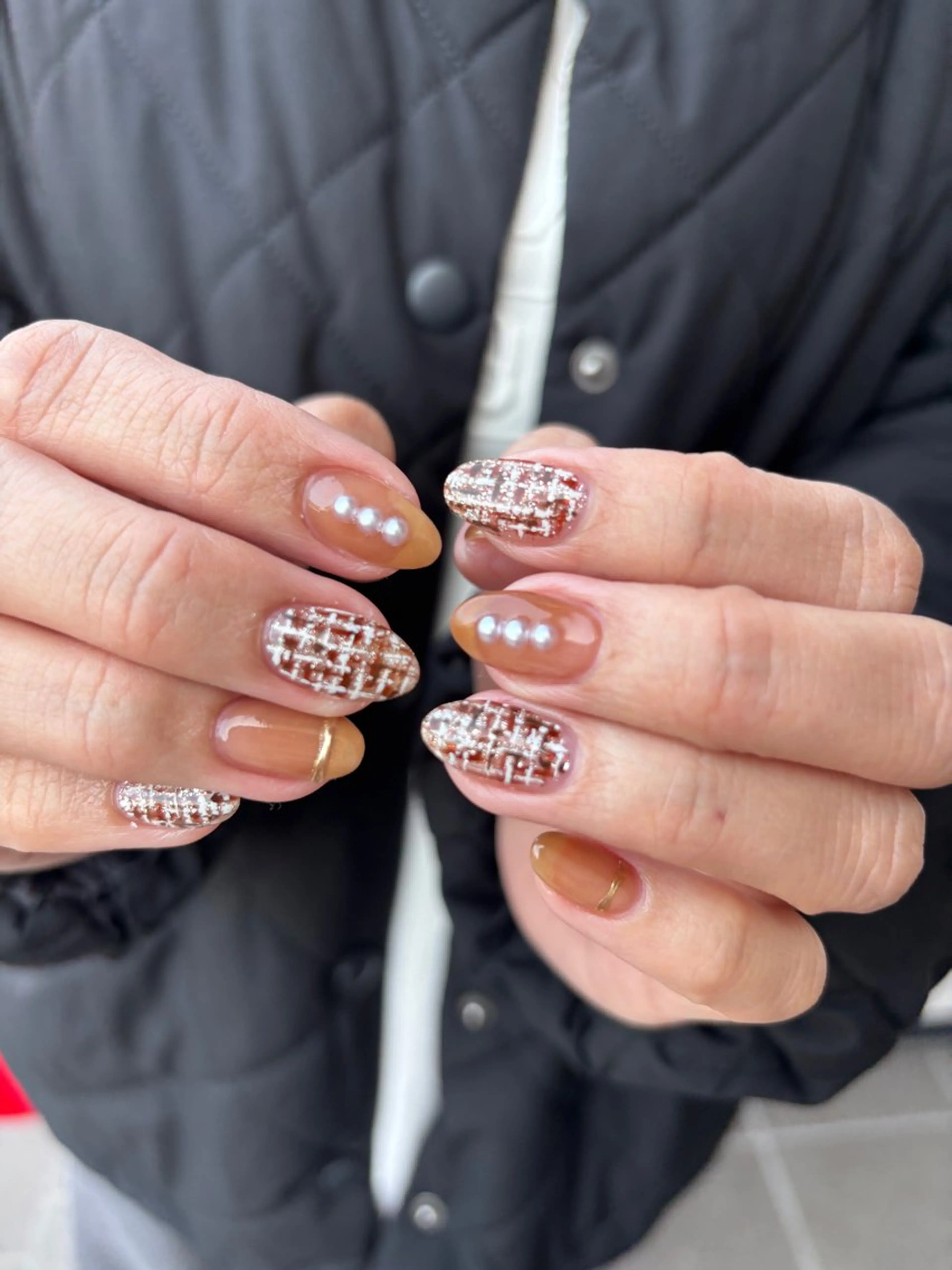ネイル ニュアンスネイル ツイードネイル ハンドネイル nail salon toki.のネイルデザイン