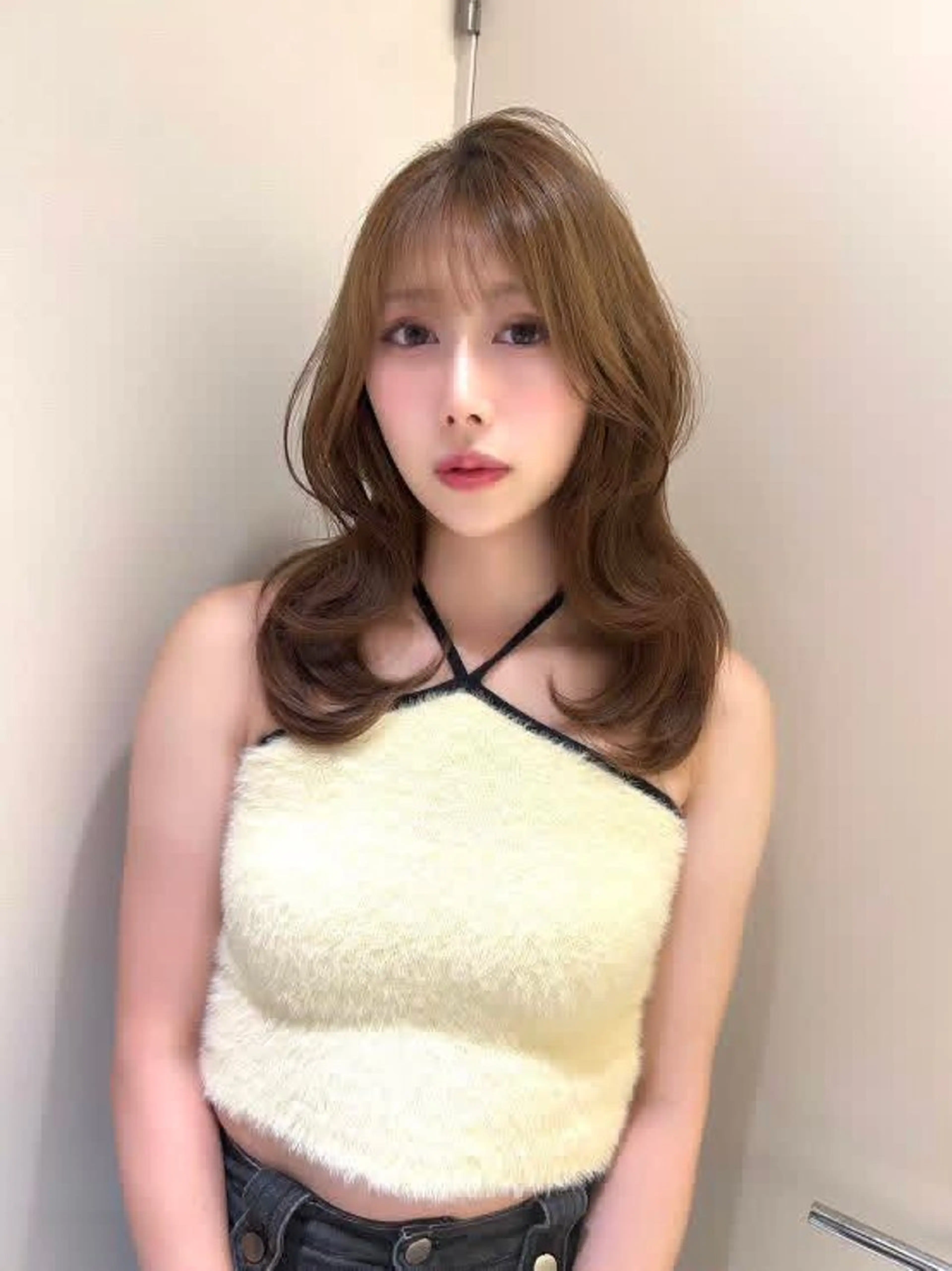 ミディアム ミディアムレイヤー 韓国風ヘア レイヤーカット 髪質改善×韓国ヘアサロン Role博多【ロール】所属・✨-10歳ヘア を叶える✨山下遥のヘアスタイル
