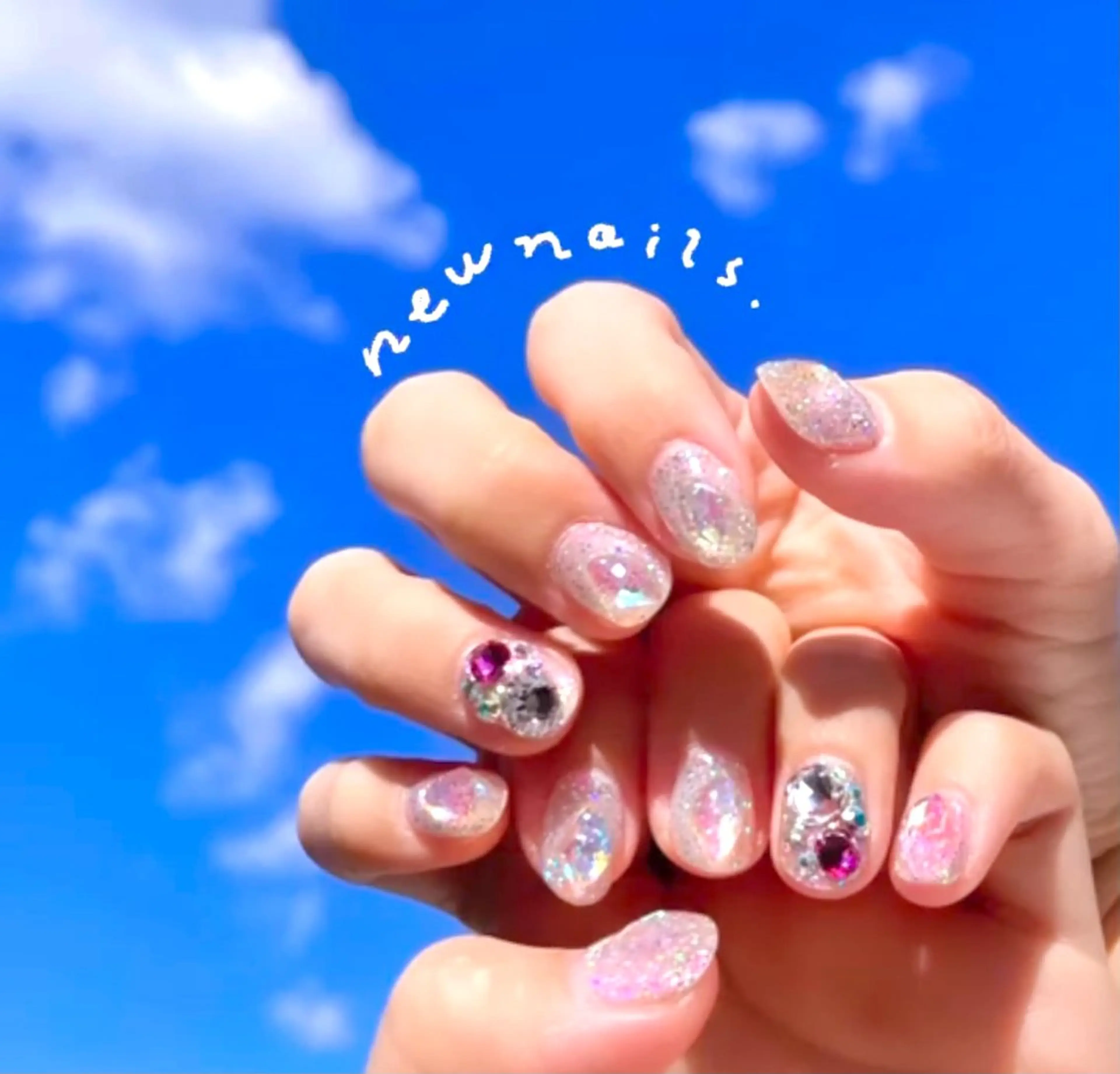 ネイル 氷ネイル・うるうるネイル ショートネイル 8appy YUKITIN.Bのネイルデザイン