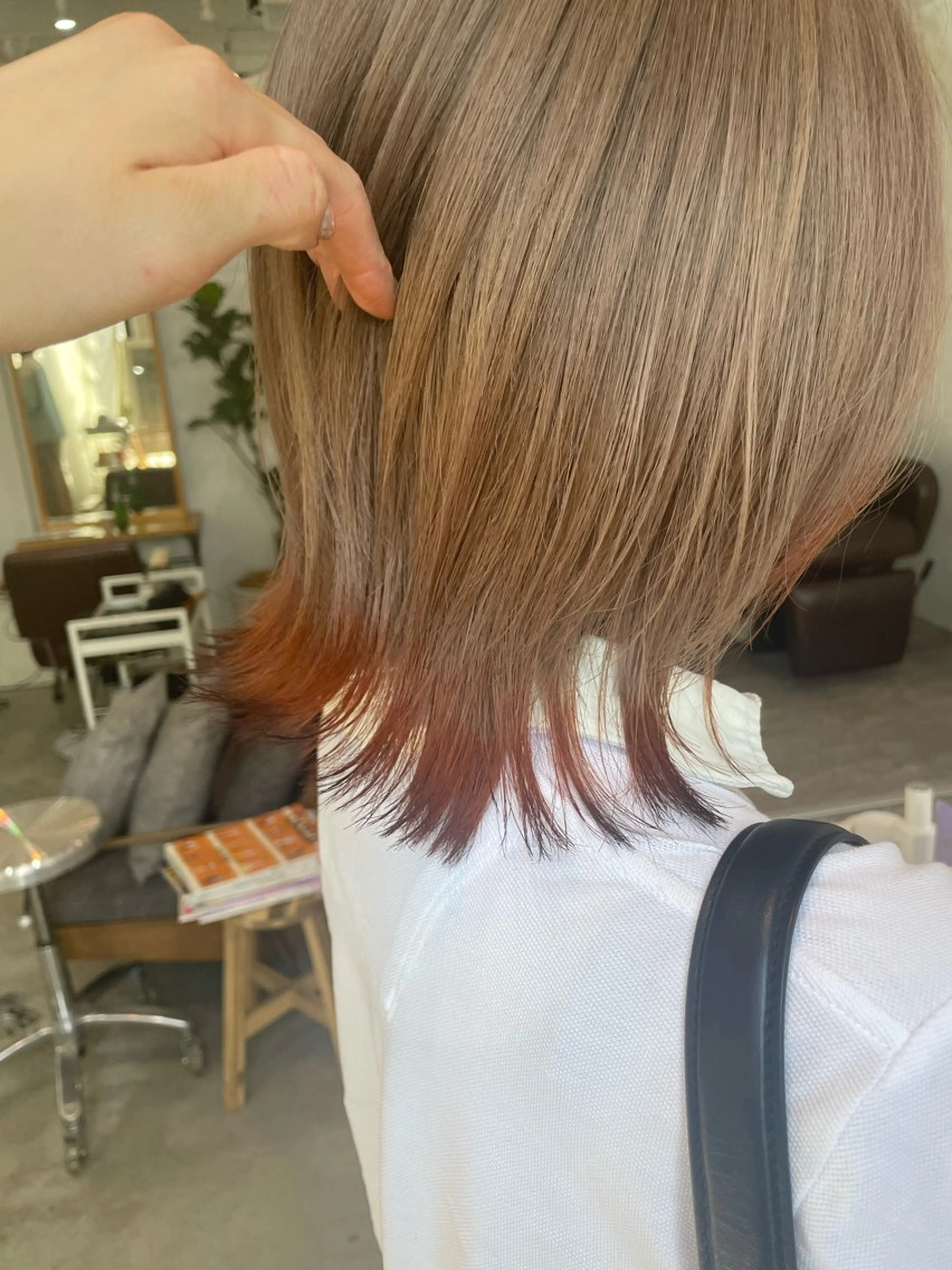 カラー 🦋顔周りカット/ yuri 🦋のヘアスタイル