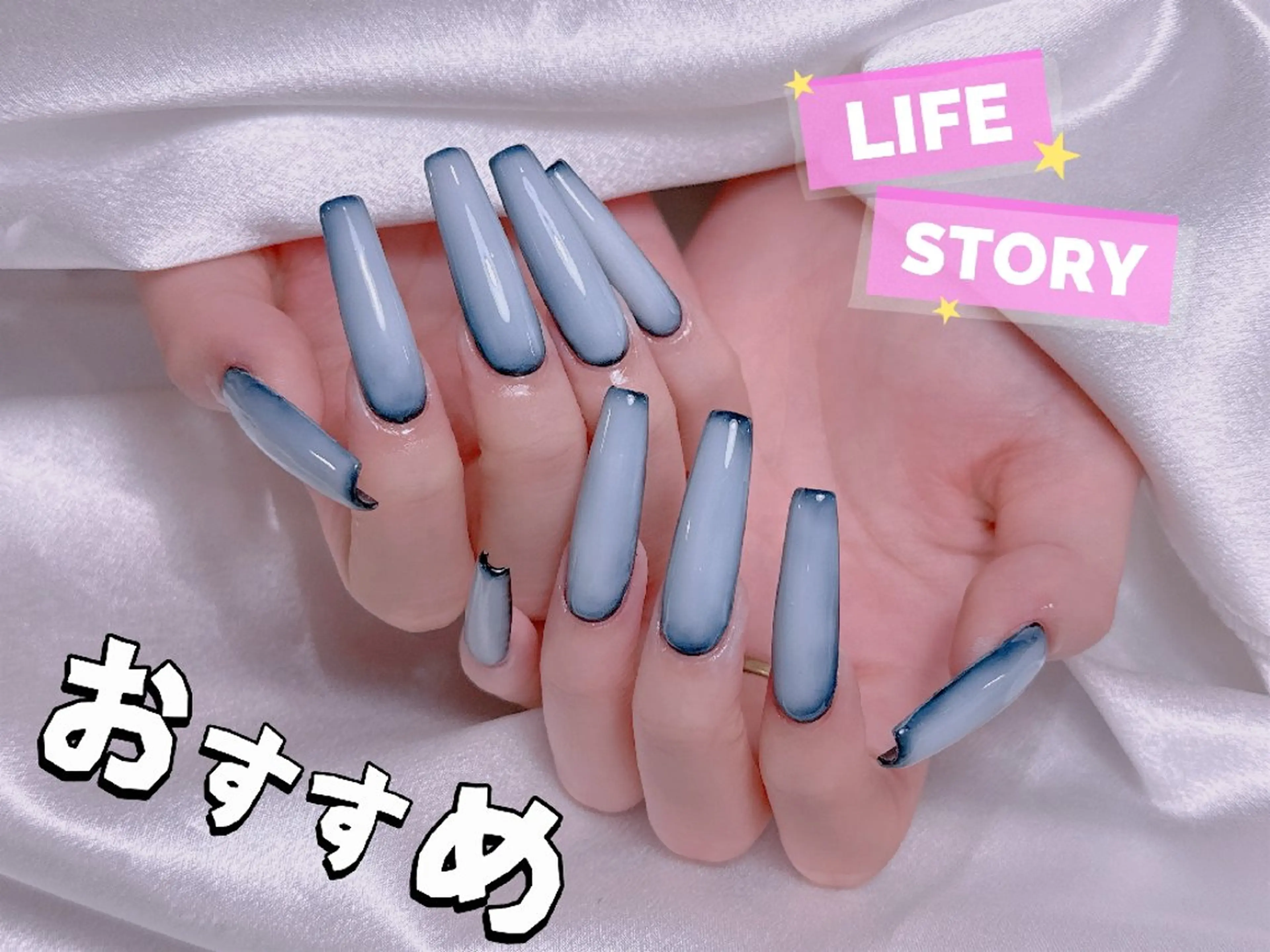 ネイル ロングネイル ネイルチップ ハンドネイル ハンドケア MxS Nail(長さだし/フィルイン/マグネット/韓国ネイル/ワンホンネイル/ワンカラー)所属・MxS リィリィのネイルデザイン