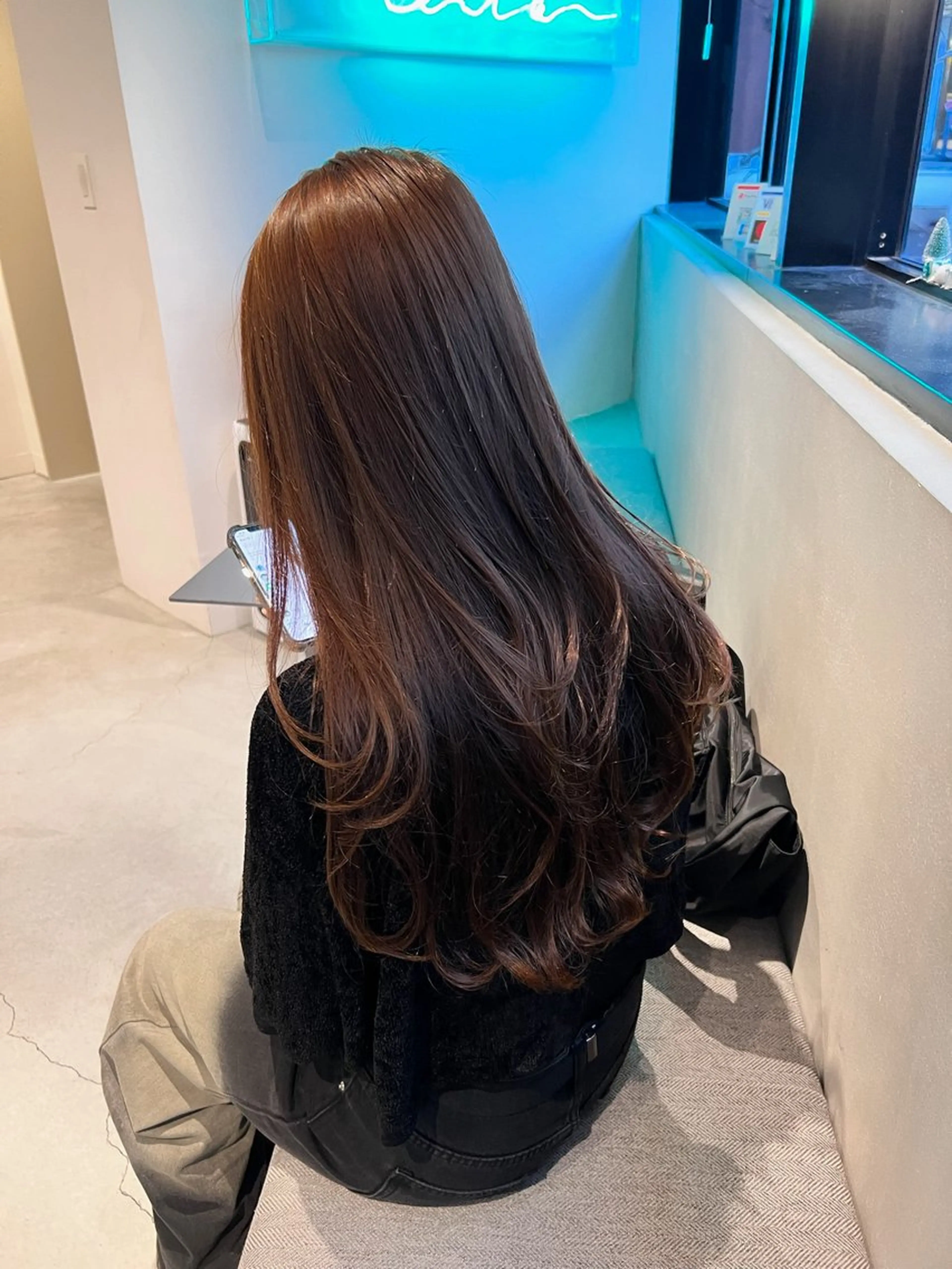 ロング カラー カット ヘアカラー トリートメント 🌐👽フクイ キララ🌎💎のヘアスタイル