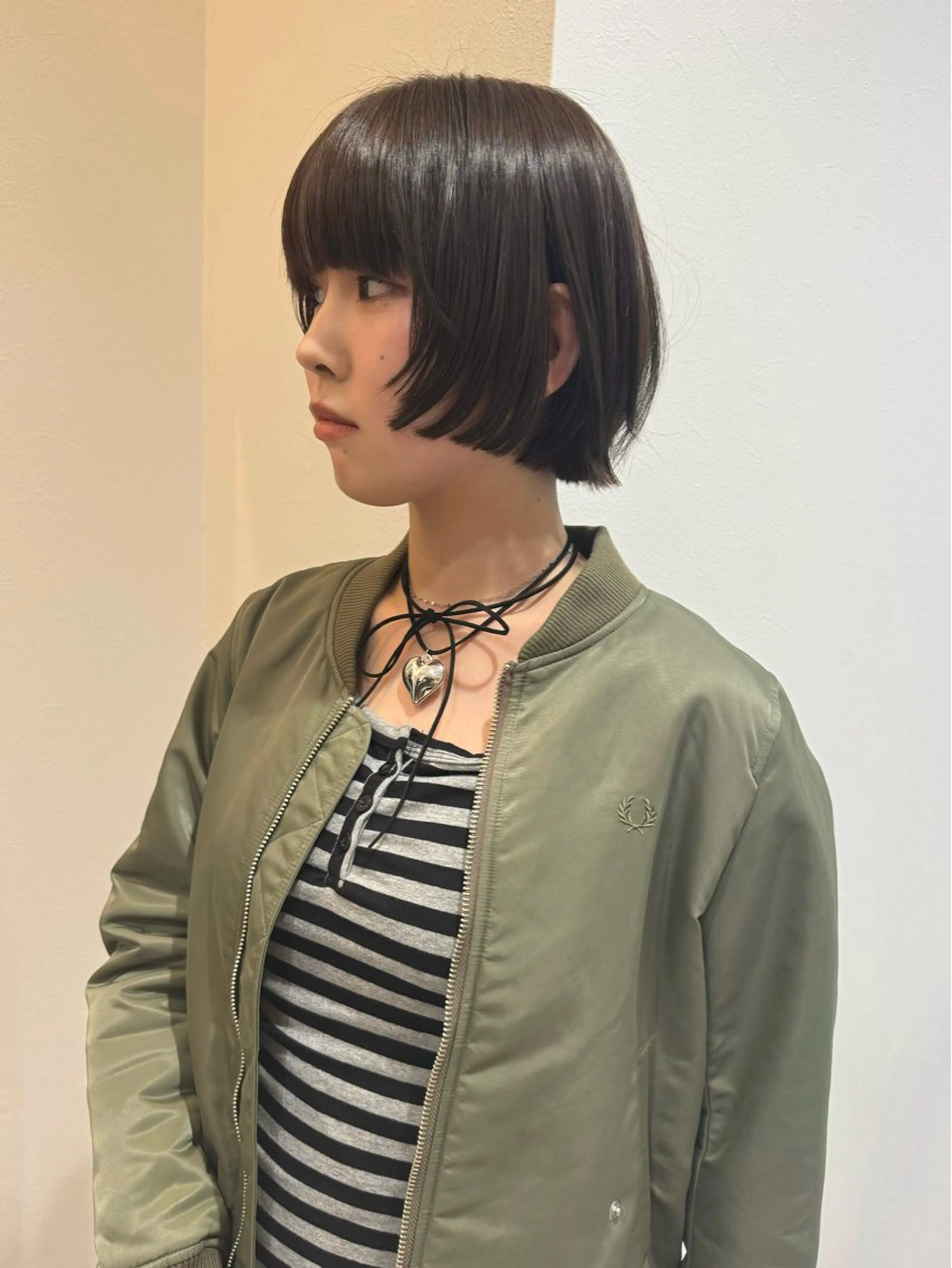 ショート カラー ボブ ofF élua所属・もりしま あやかのヘアスタイル