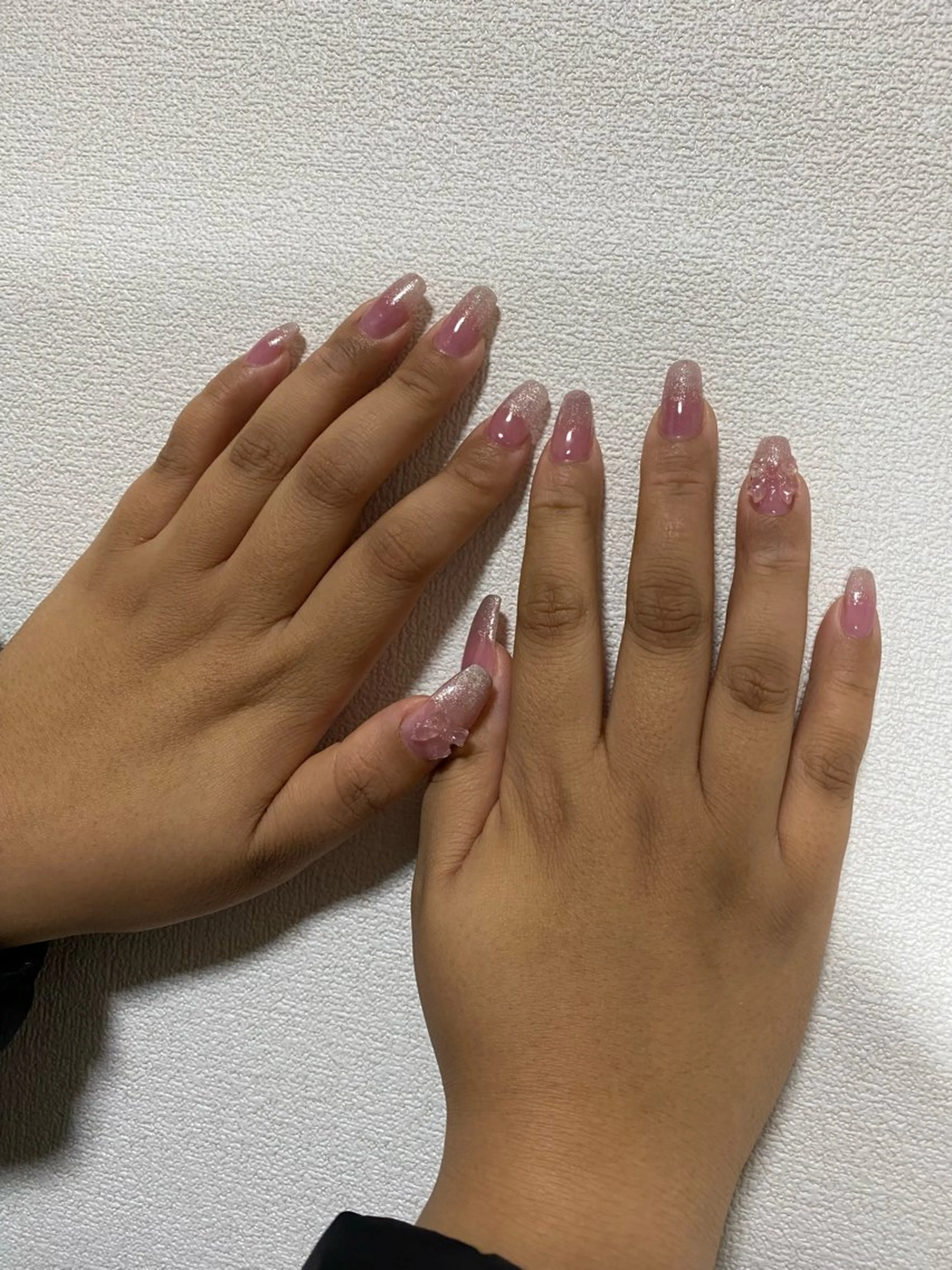 ネイル リボン ハンドネイル 自宅サロン FeelFreeのネイルデザイン