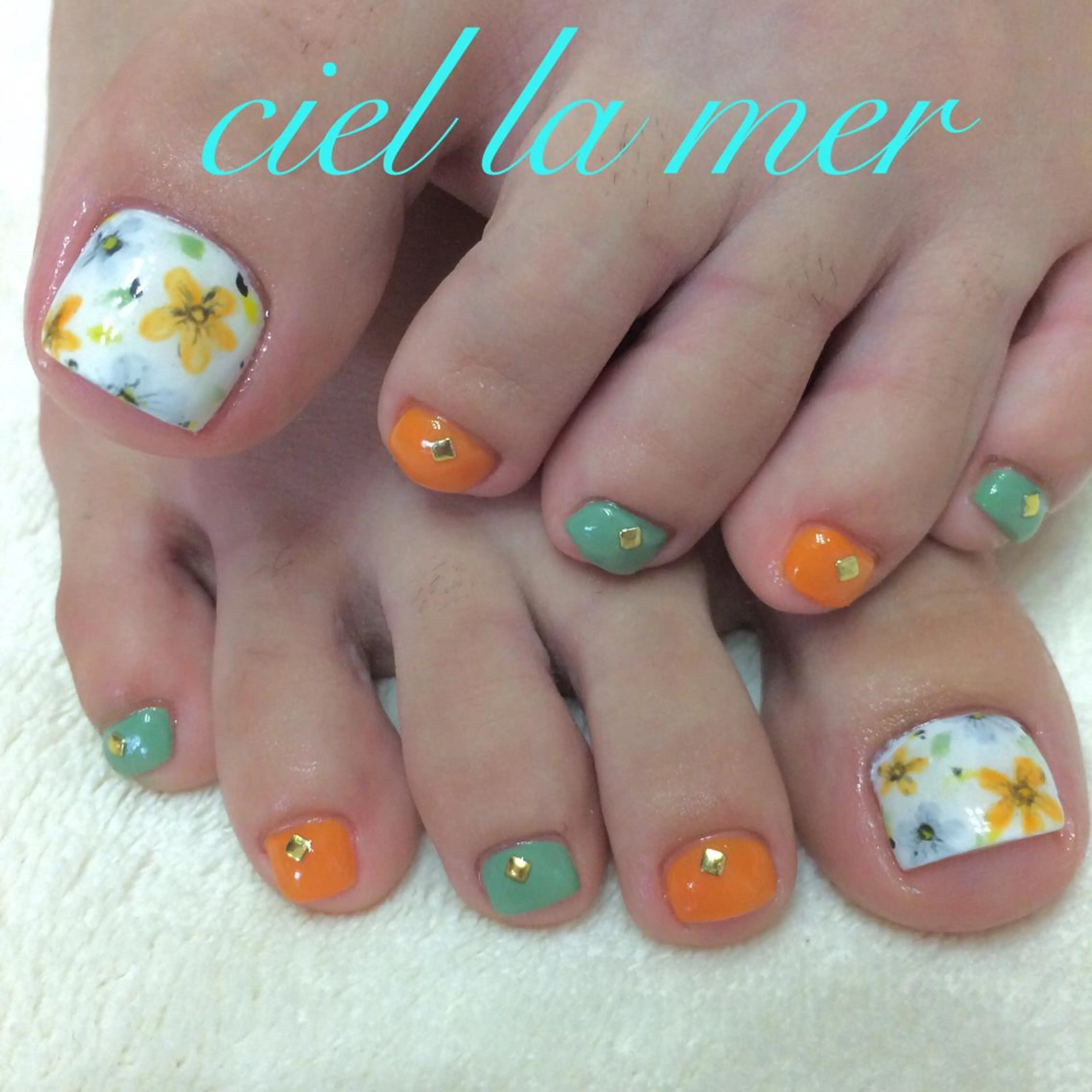 ネイル アートネイル ワンカラーネイル ciel la merのネイルデザイン