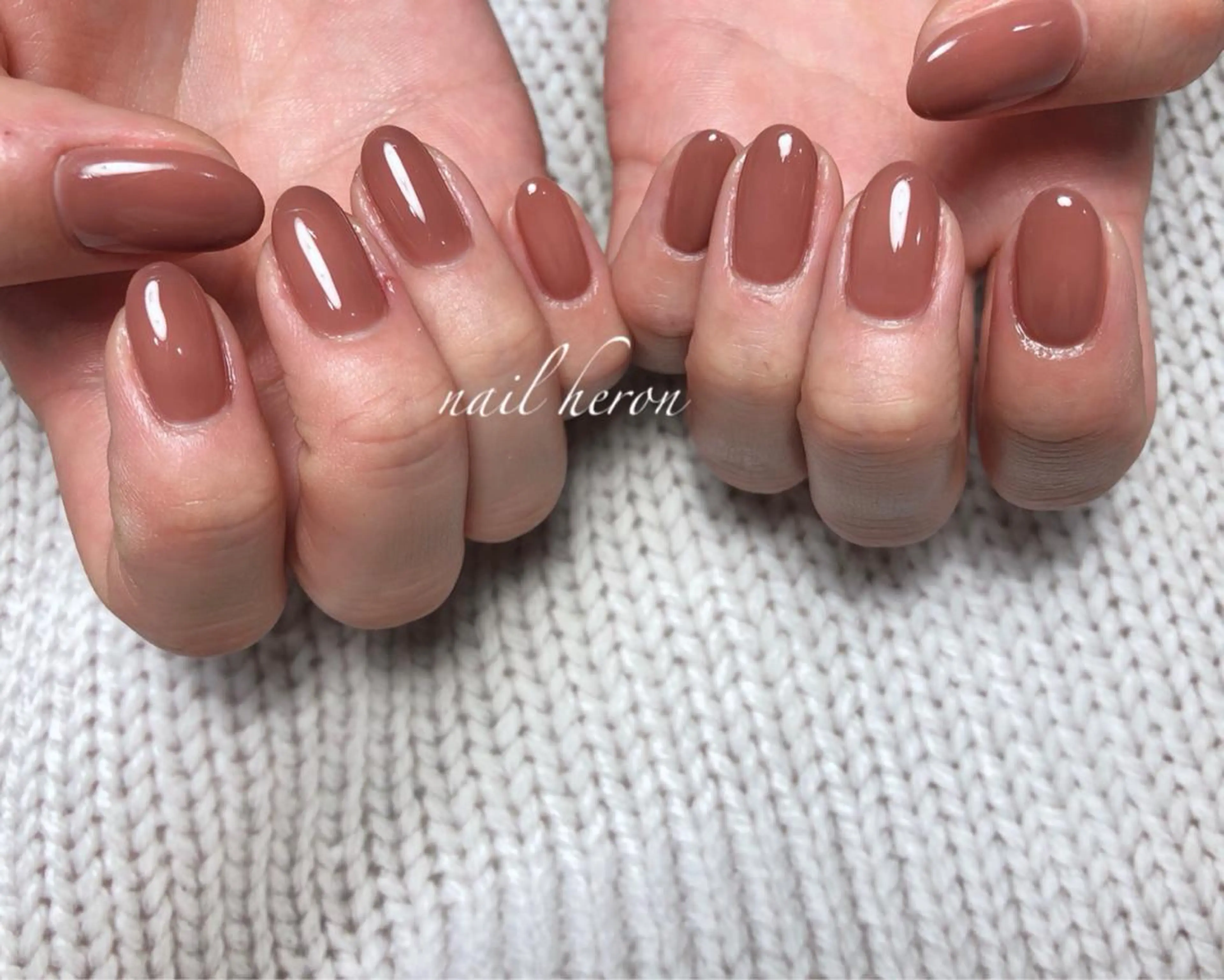 ネイル ブラウン ハンドネイル nail heron所属・saki_ nail heronのその他イメージ