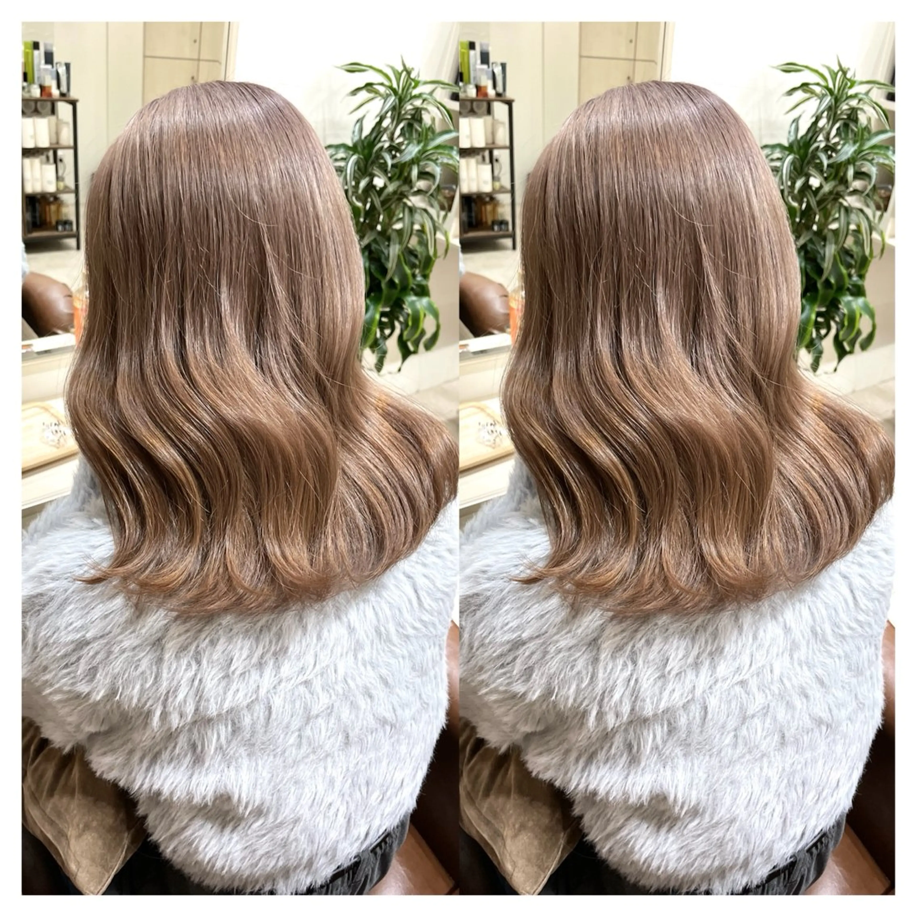 ミディアム カラー カット ヘアカラー トリートメント 村山 茉衣のヘアスタイル