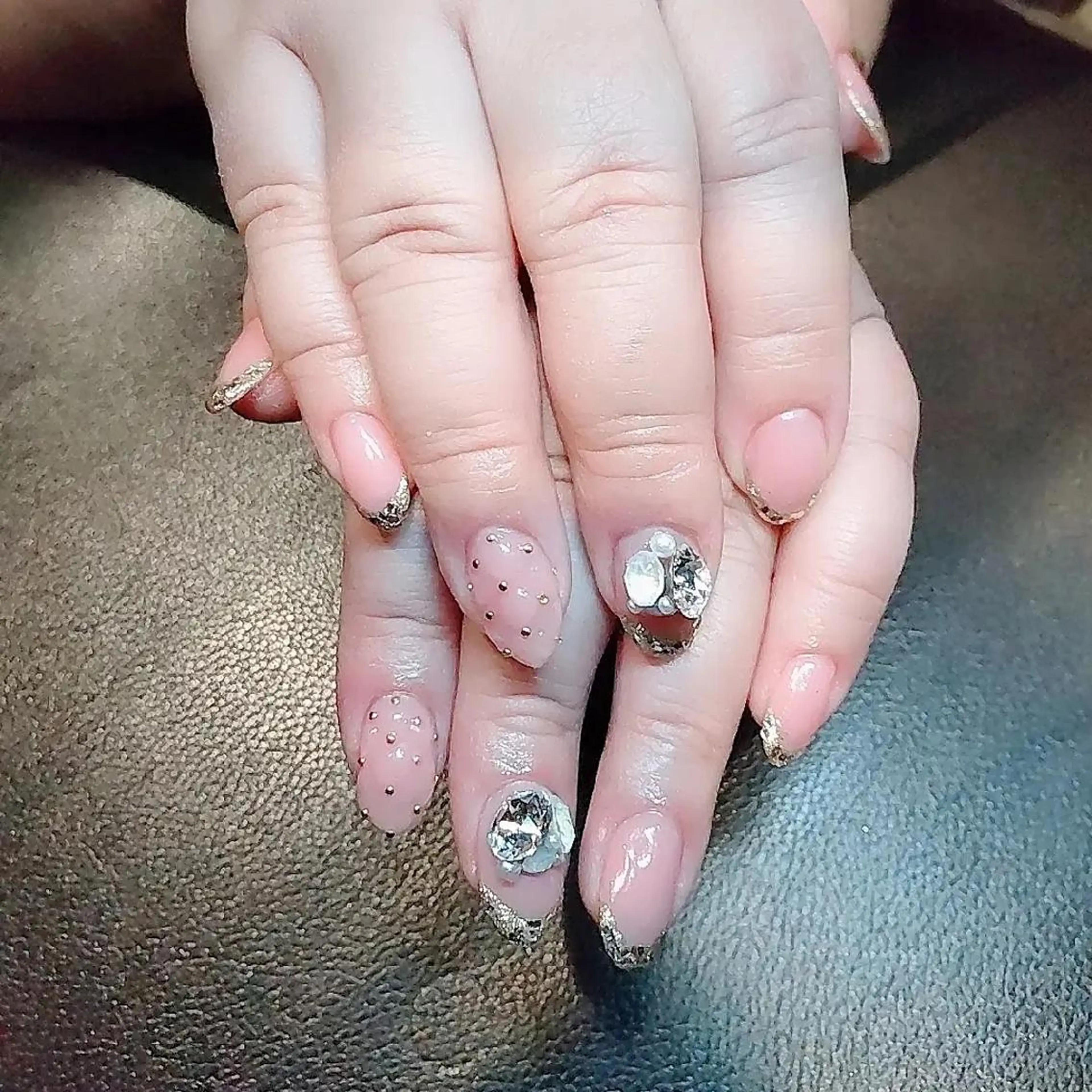 ネイル フレンチネイル ガラスフレンチ Kizaki.. Saoriのマツエク・マツパデザイン