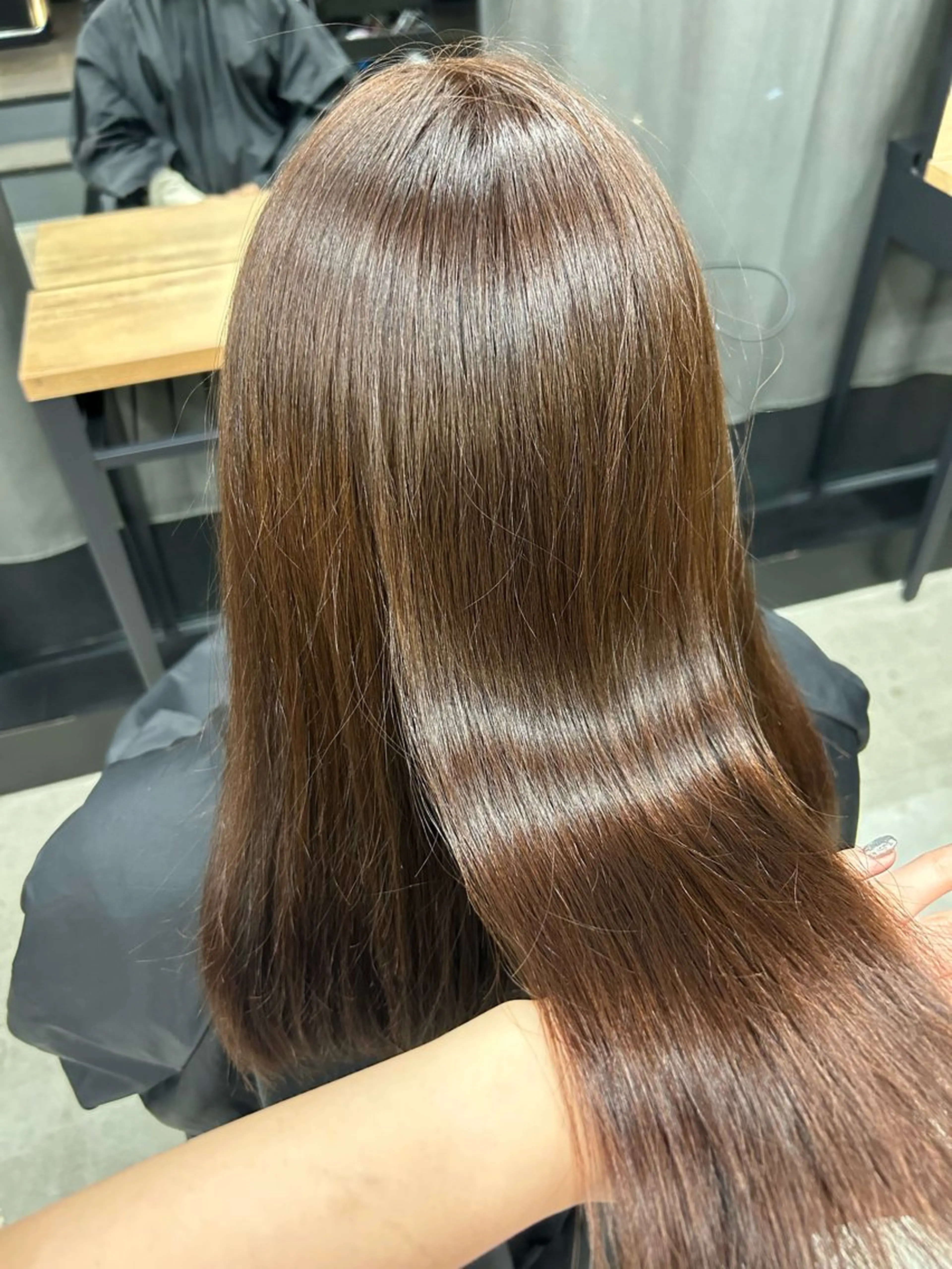 ミディアム 女性らしいモテヘア 韓国ヘアhikariのヘアスタイル