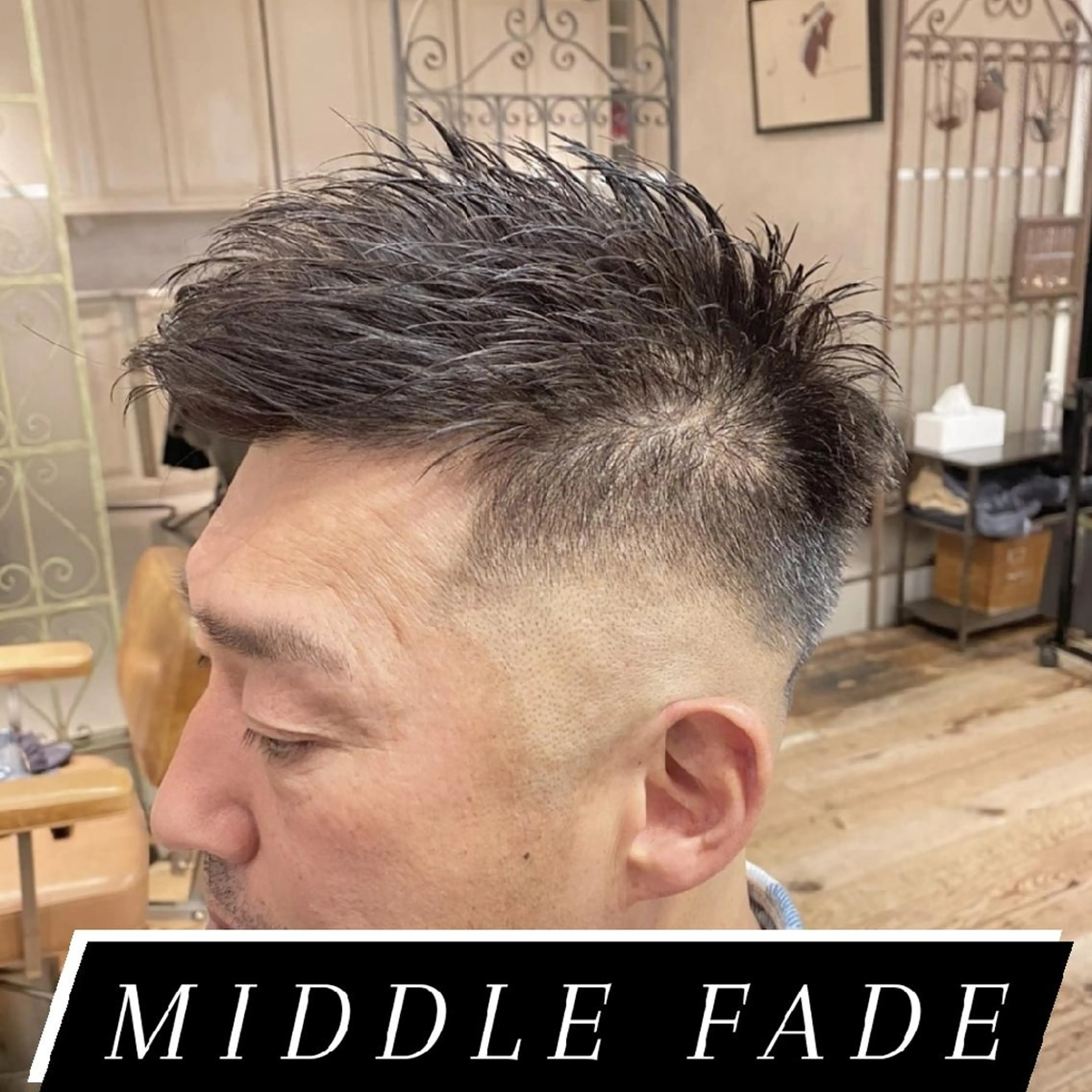 ショート メンズ カット Hair make ONE  008所属・メンズ/フェード/ バーバー/盛山大地のヘアスタイル