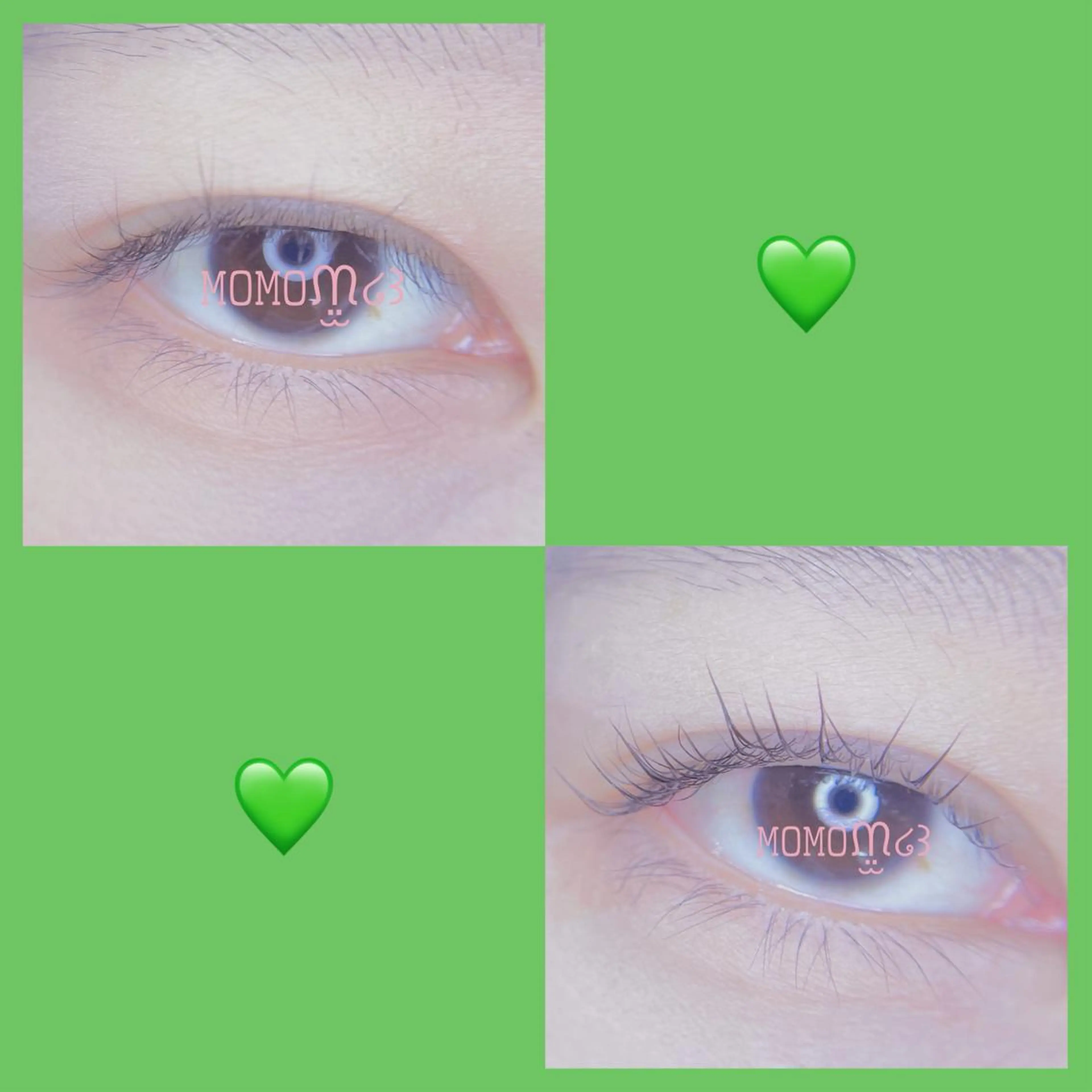 マツエク・マツパ フラットラッシュ ナチュラル パリジェンヌラッシュリフト 下まつげエクステ 一重×まつ毛パーマ Maia salon モモ🍑のマツエク・マツパデザイン