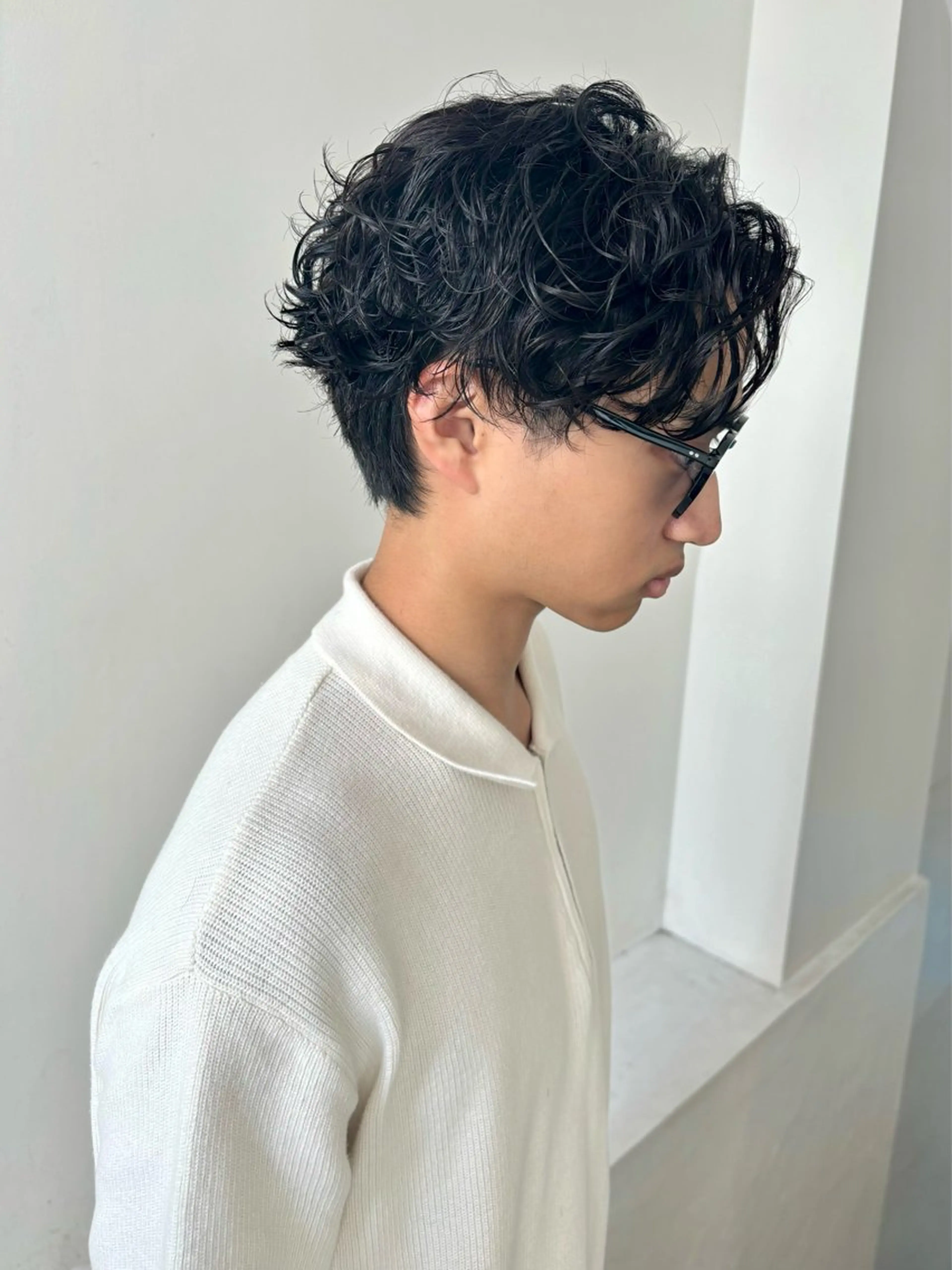 パーマ メンズ メンズパーマ カット パーマ Kureha/ネイル レイヤー/酸性縮毛のヘアスタイル