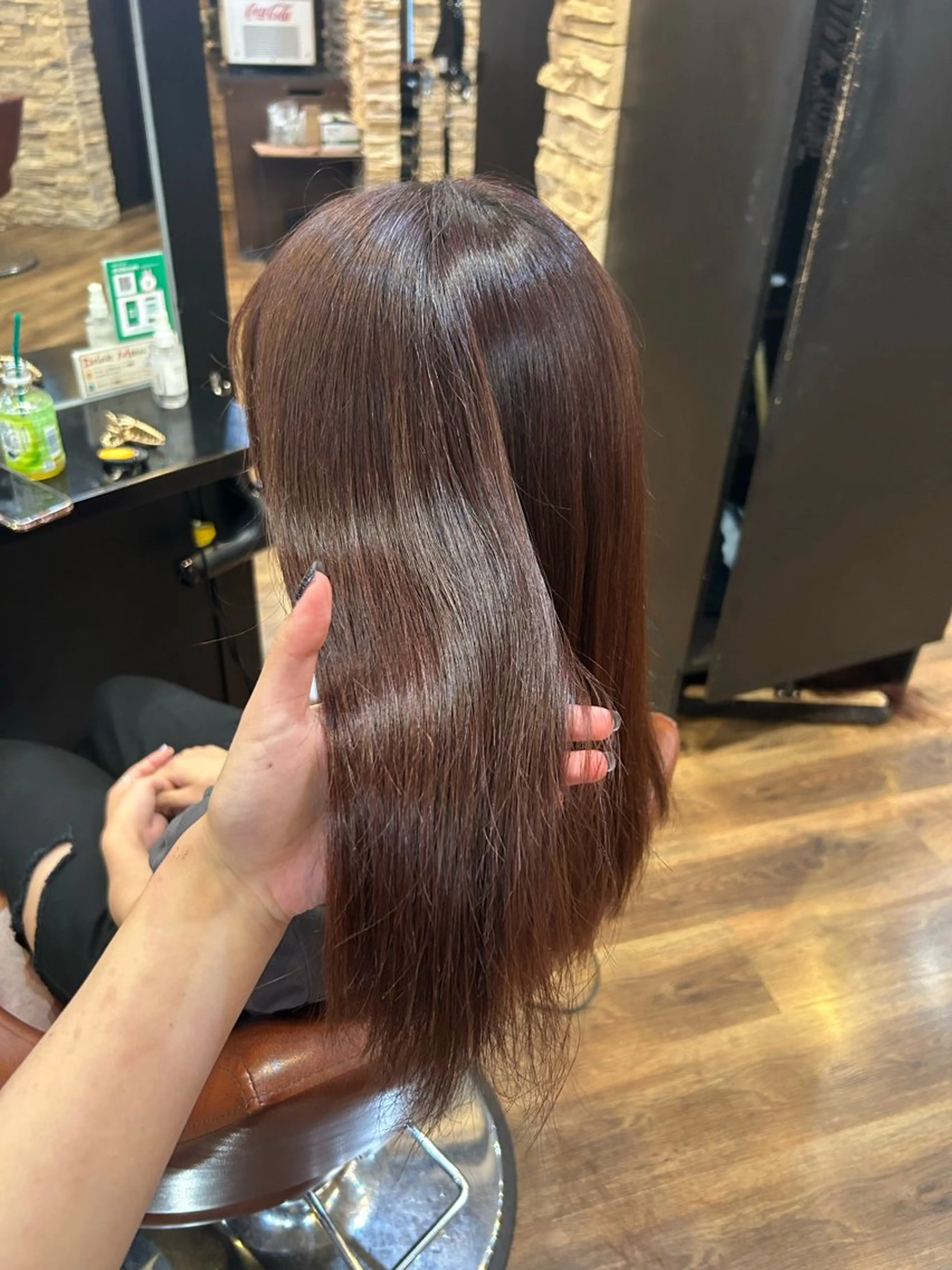 セミロング ピンクブラウン カット ヘアカラー トリートメント 【ブリーチモデル募集 】サキ🫧のヘアスタイル