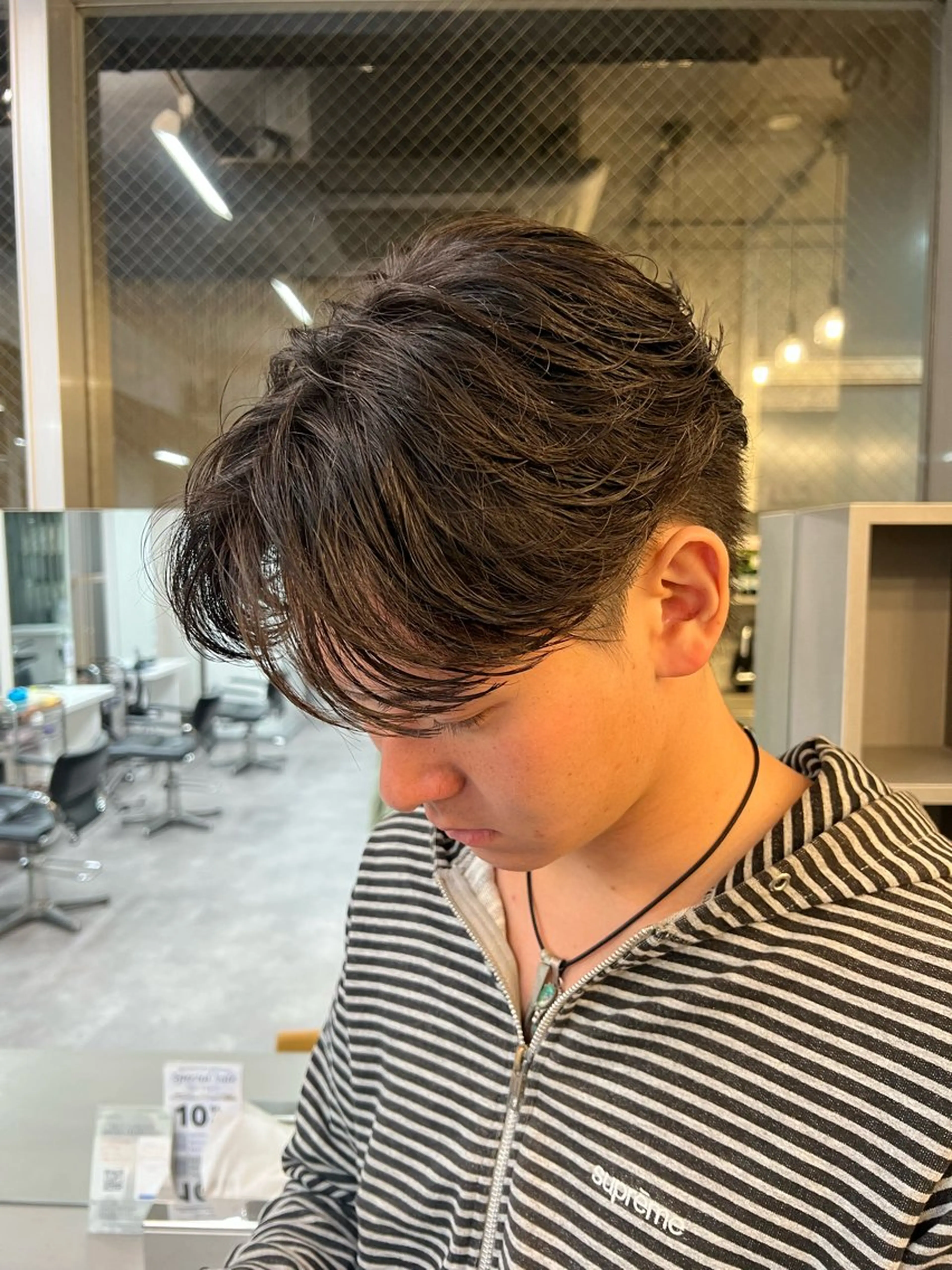 カット+フェザーパーマ+Aujua treatmentの写真